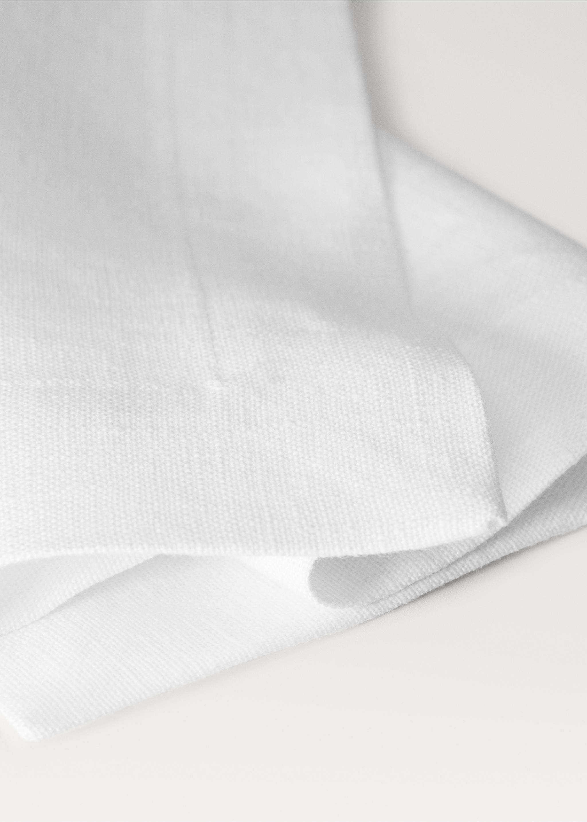 Linen placemat - Details of the article 1, White. Ref: 27088646-00.