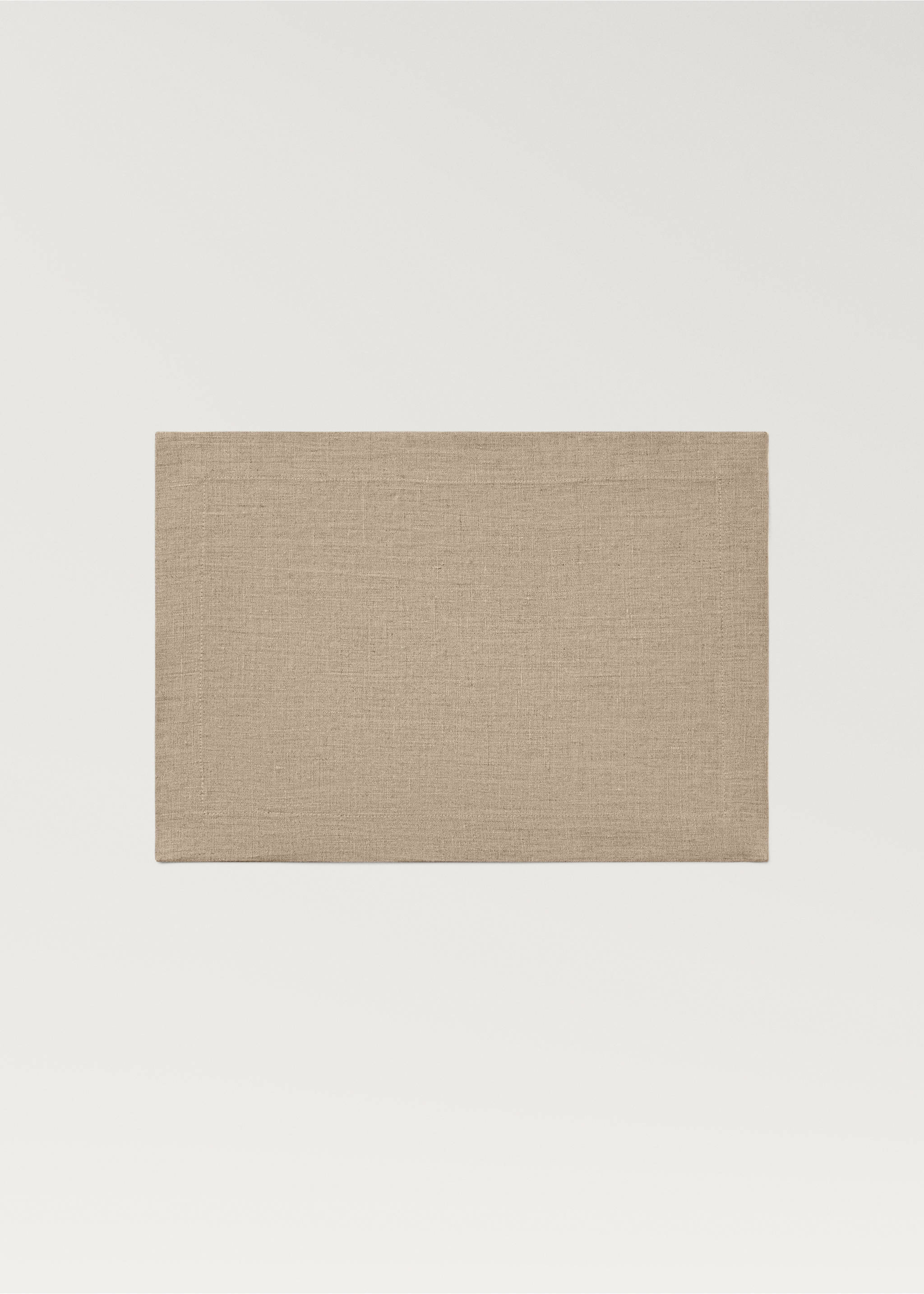 Linen placemat - Article without model, Sand. Ref: 27088646-00.