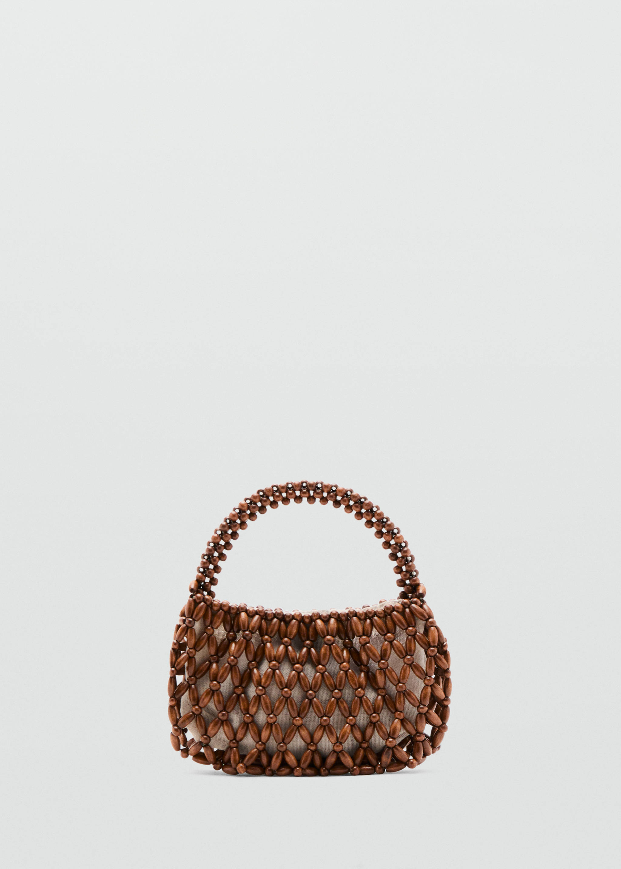 Sac à main avec perles en bois - Article sans modèle