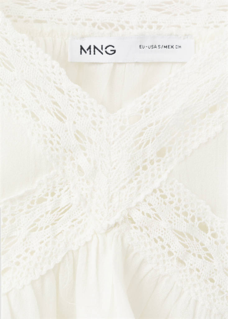 Fringe detail top — Off White