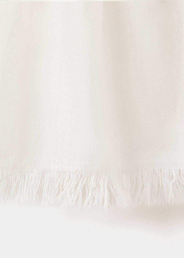 Fringe detail top — Off White