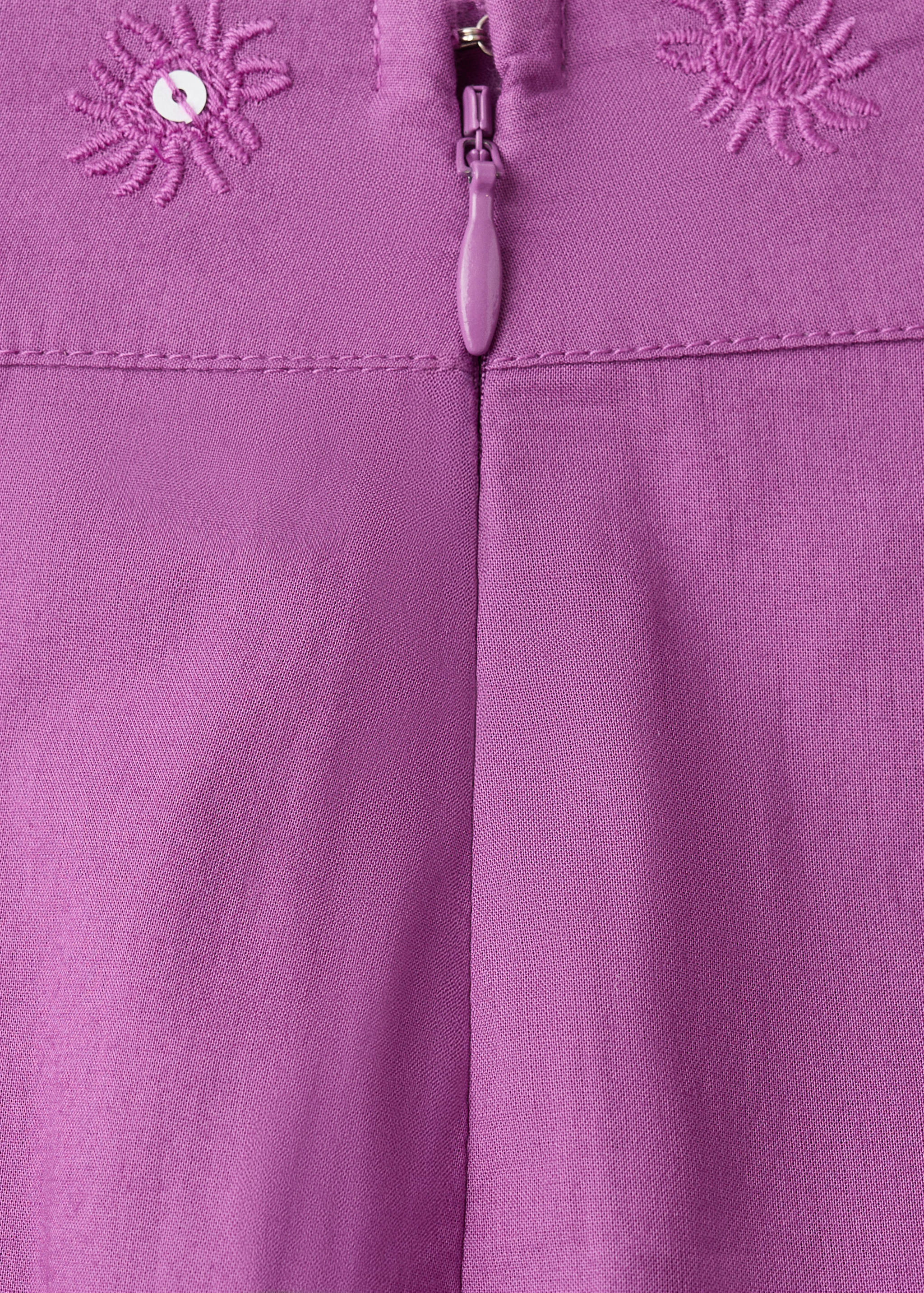 Straight trousers with embroidered details - Details of the article 8