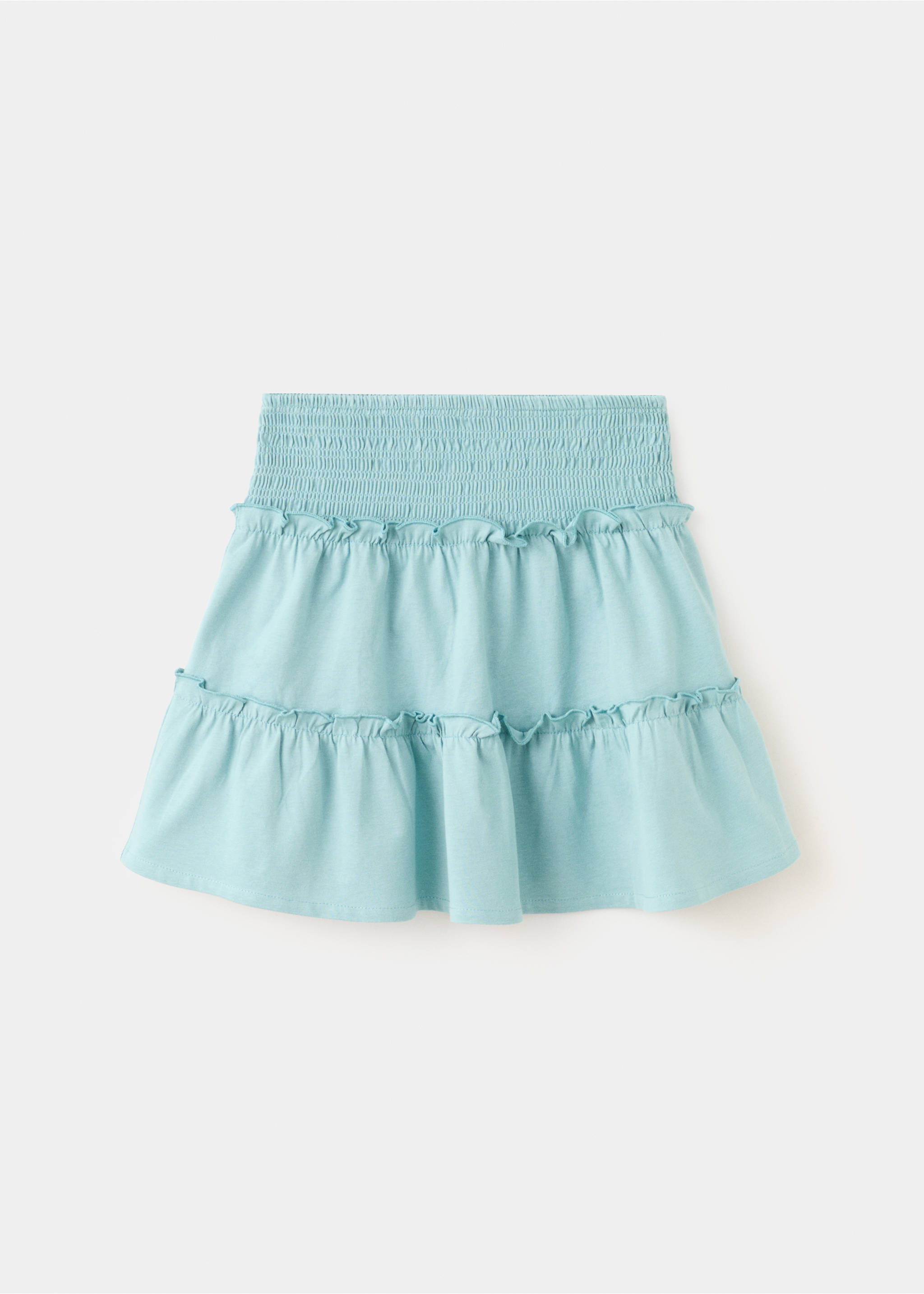 Falda corta volantes - Reverso del artículo, Turquesa. Ref: 27088650-00.