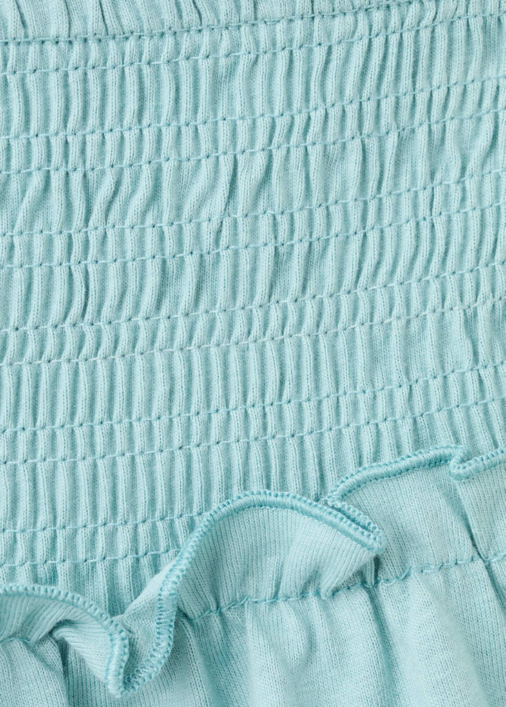 Ruffled short skirt — Turquoise