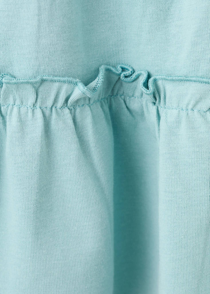 Ruffled short skirt — Turquoise
