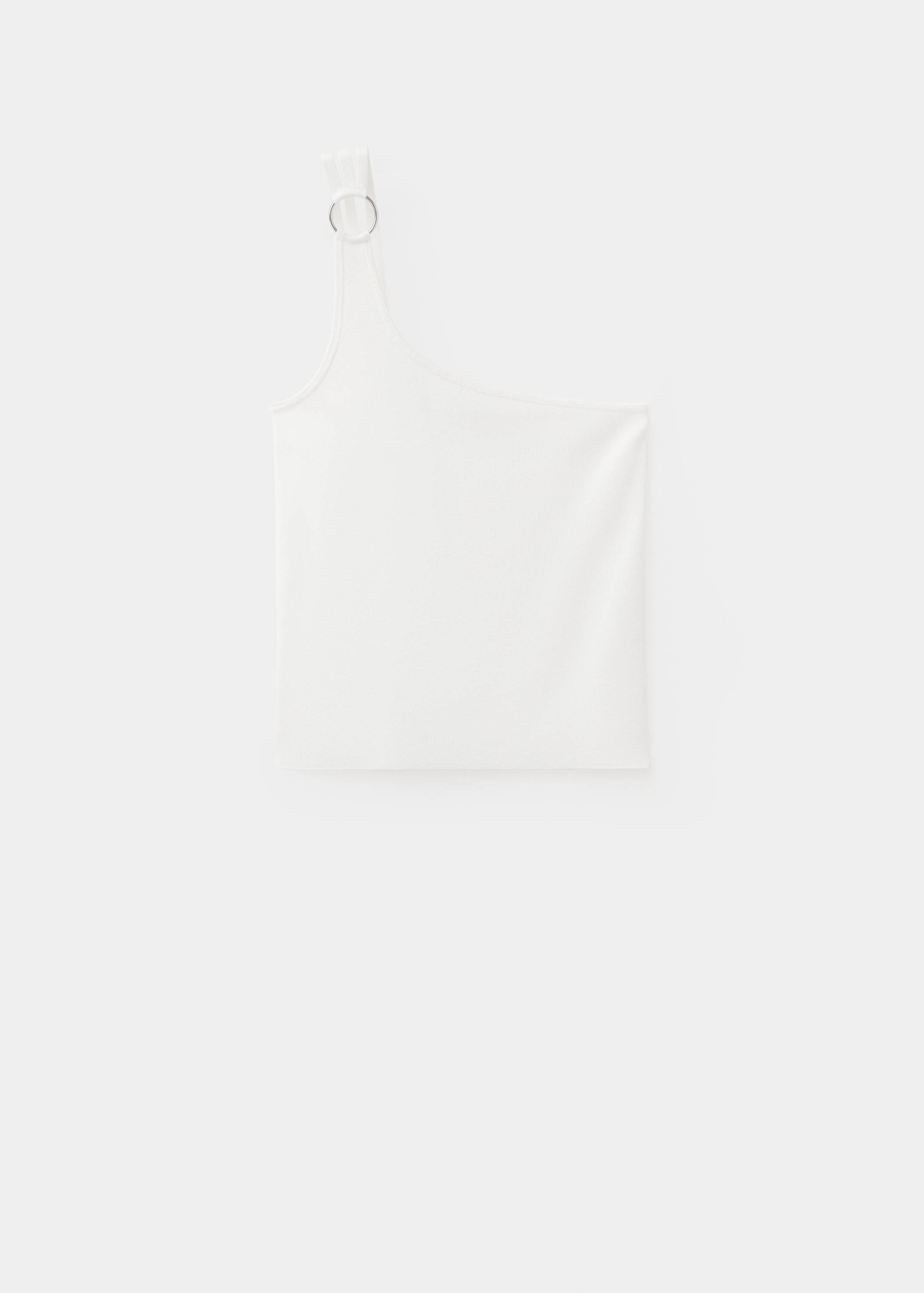 Top asimétrico detalle anilla - Artículo sin modelo