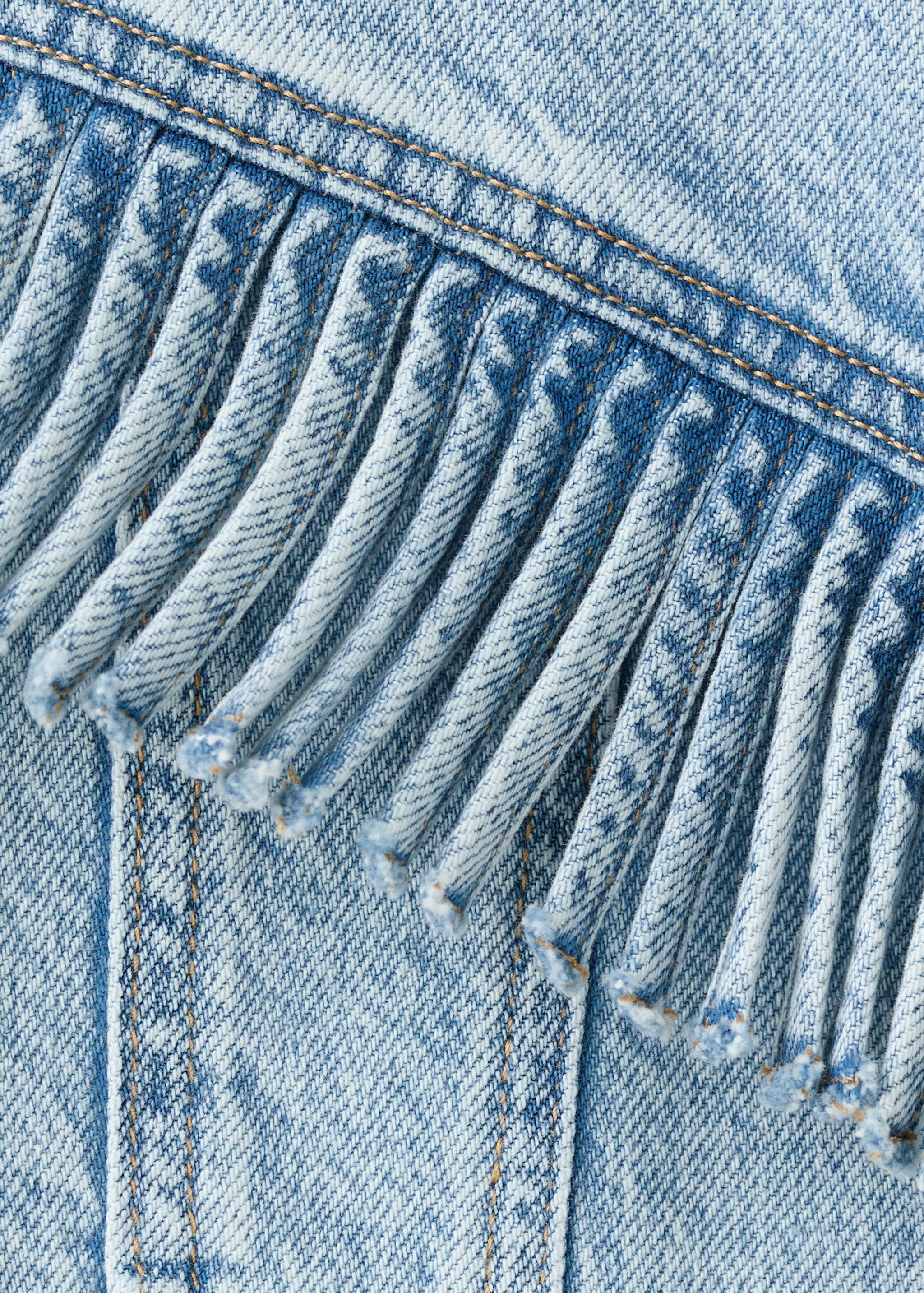 Cazadora vaquera flecos - Detalle del artículo 0