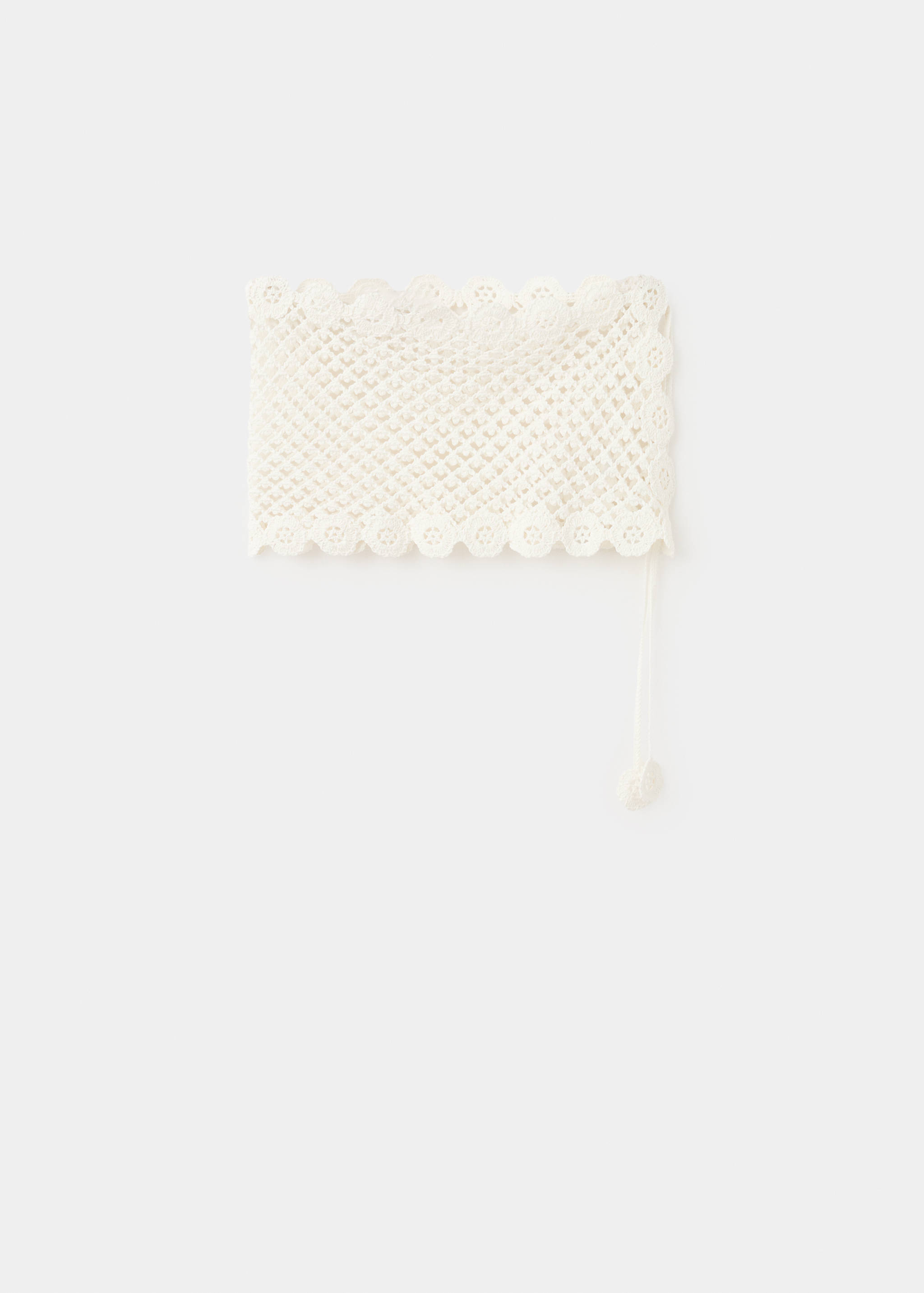Crochet bow mini-skirt - Article without model
