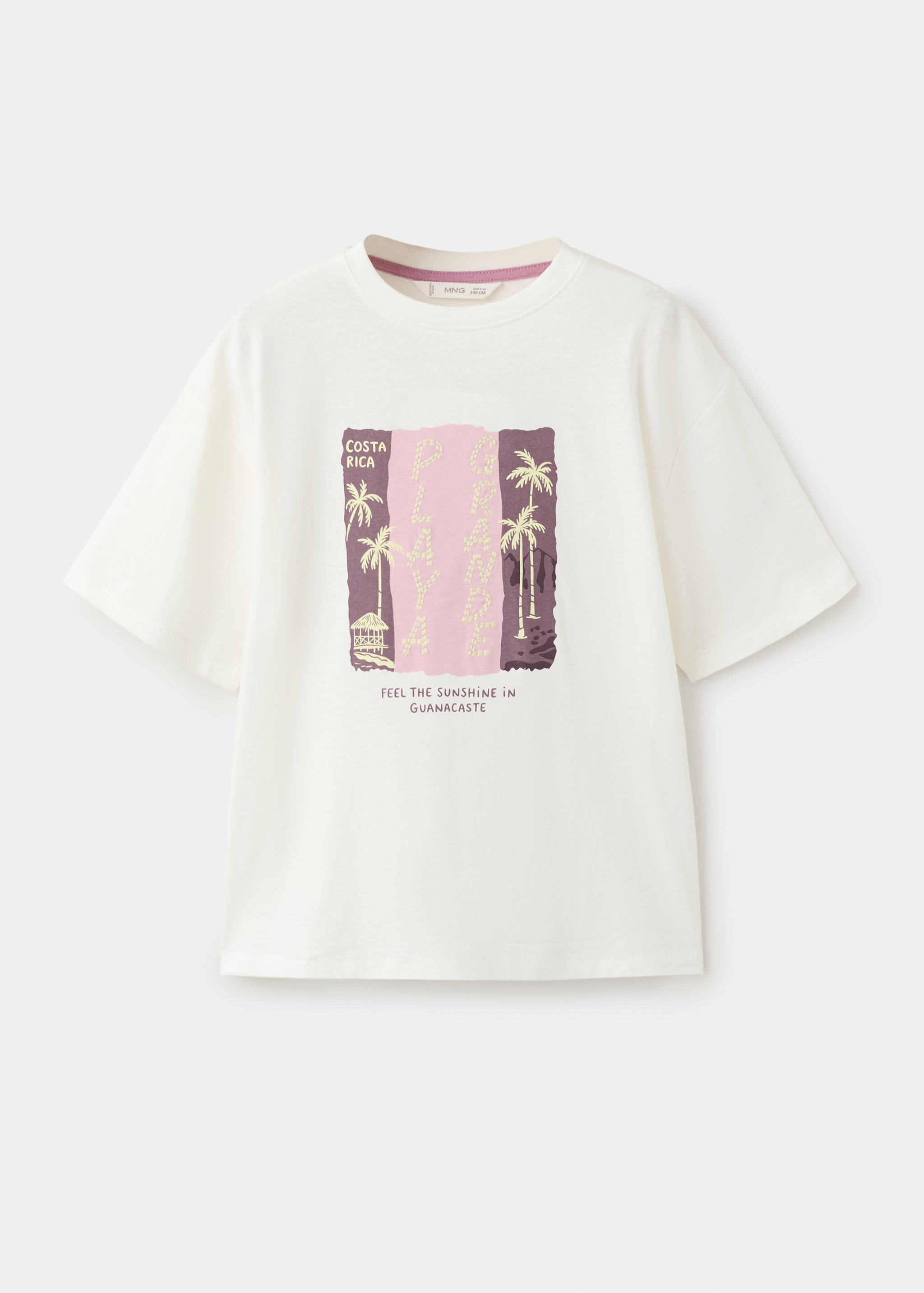 Printed cotton-blend t-shirt - Article without model