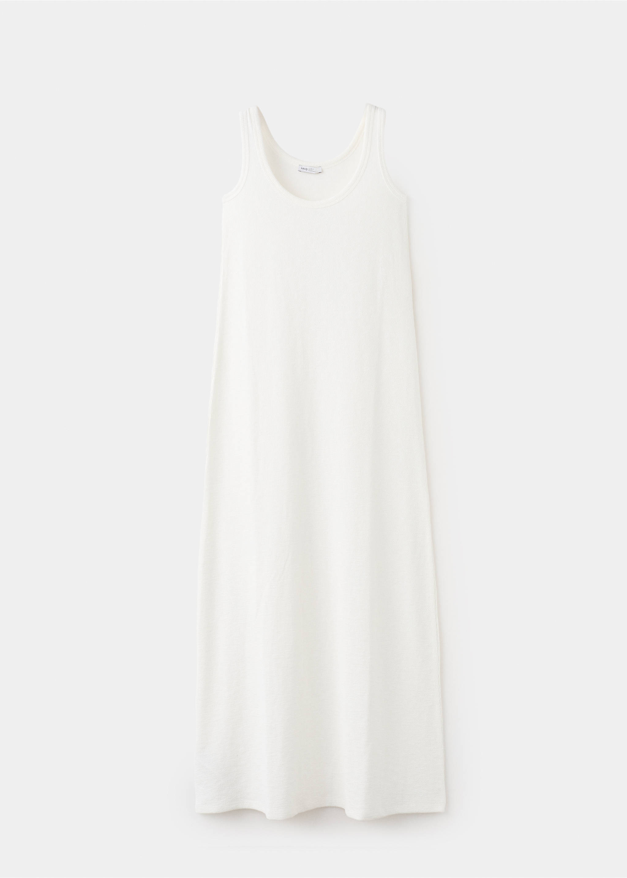 Long cotton dress - Article without model, Off White. Ref: 27088660-00.