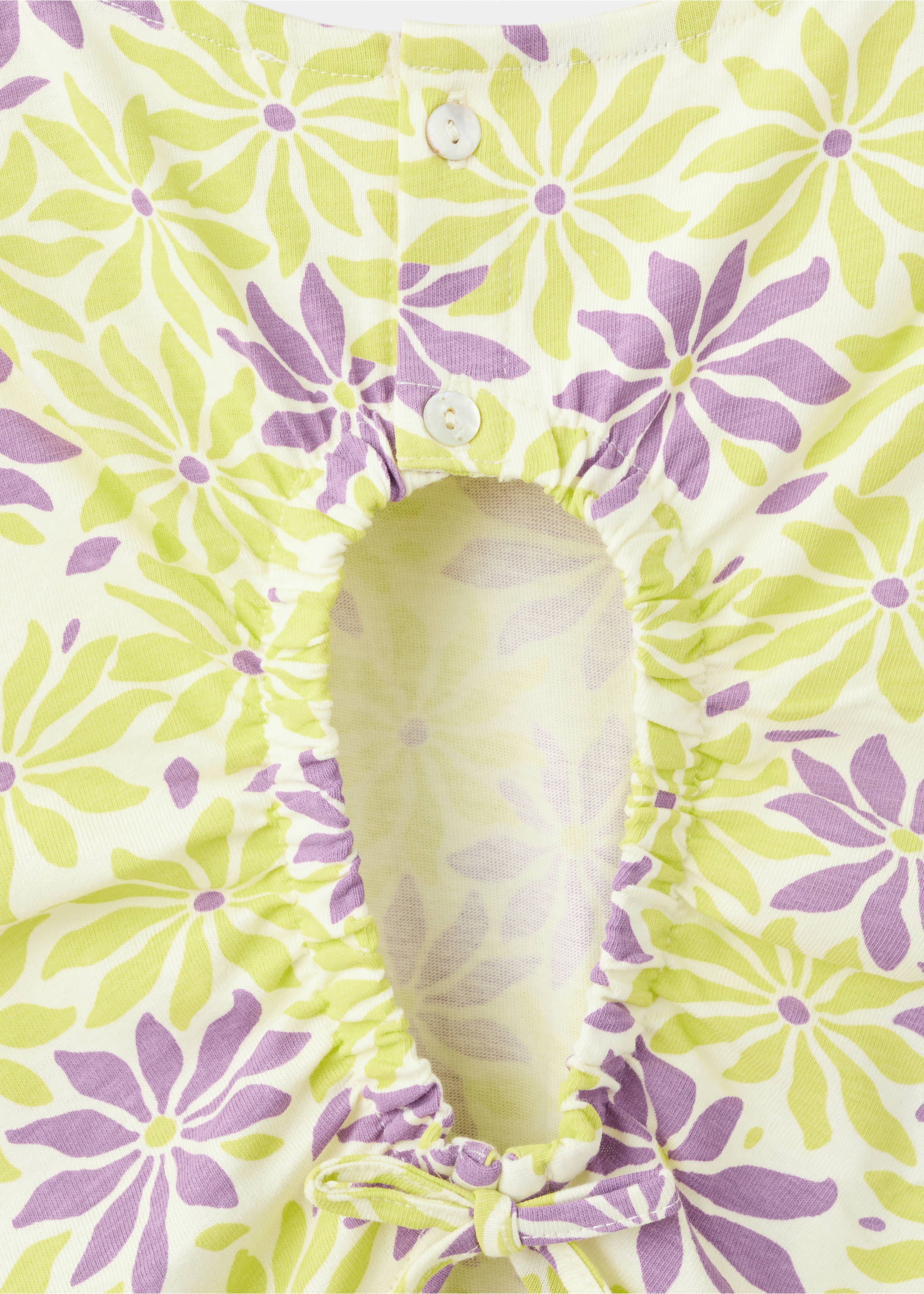 Mono estampado floral - Detalle del artículo 0, Amarillo pastel. Ref: 27088661-00.