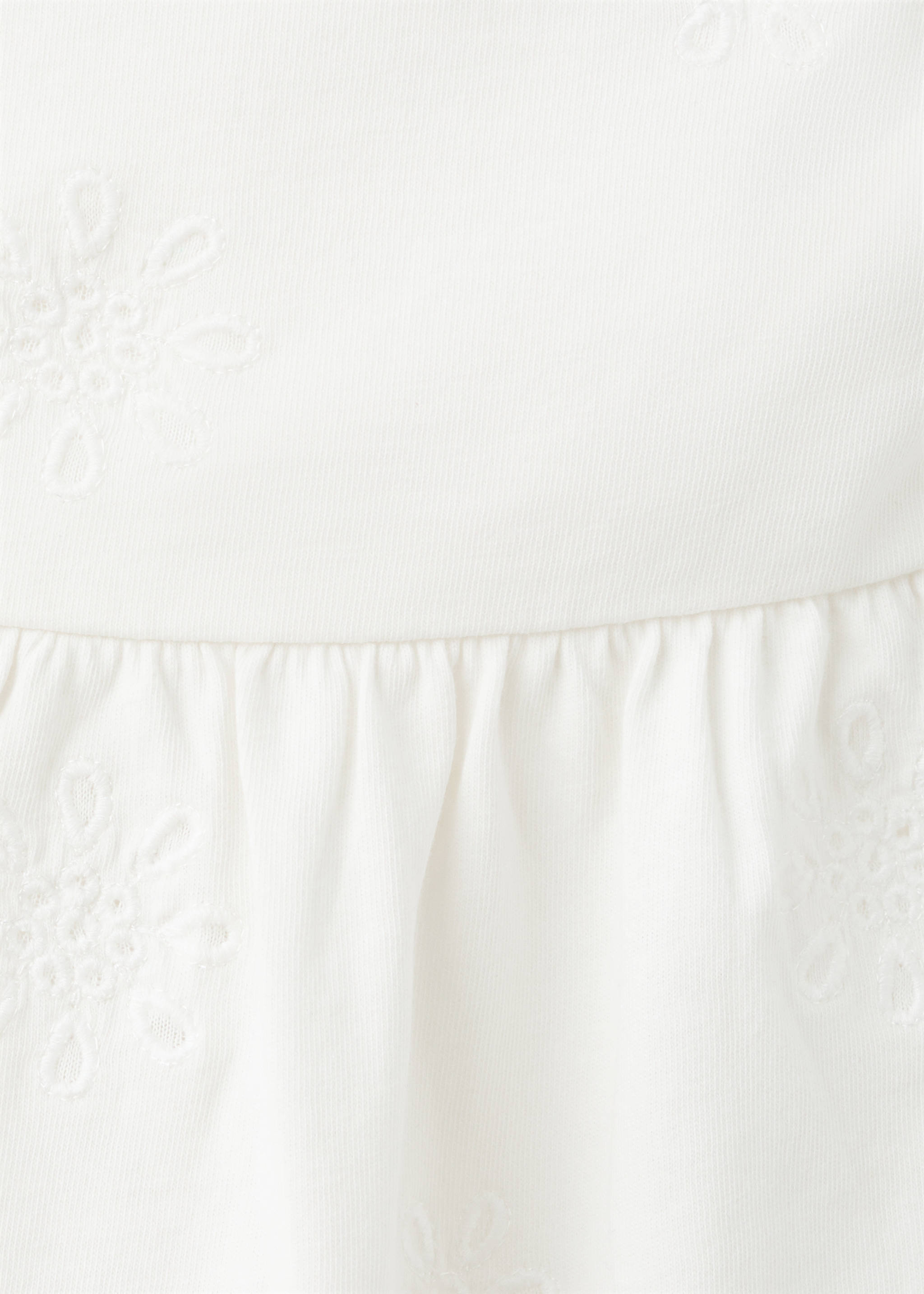 Embroidered strapless top - Details of the article 8