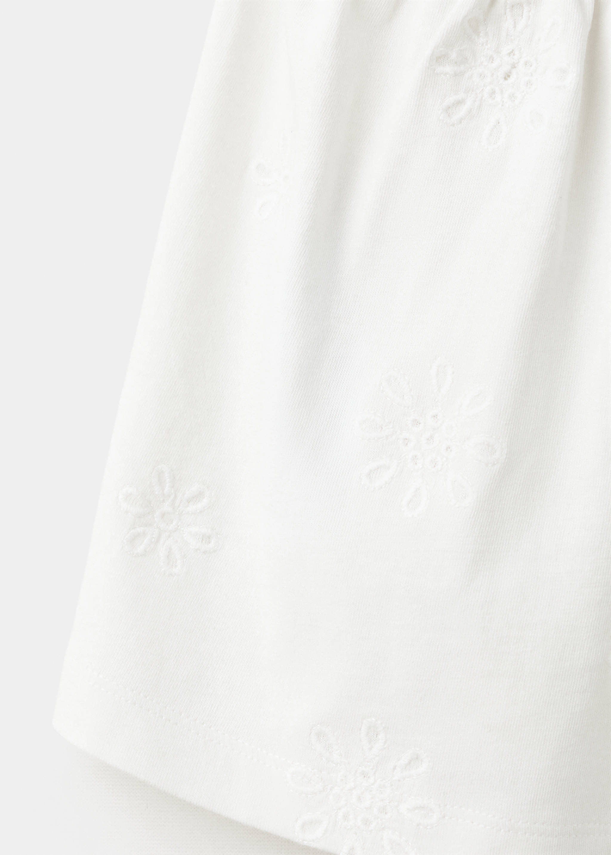 Embroidered strapless top - Details of the article 0