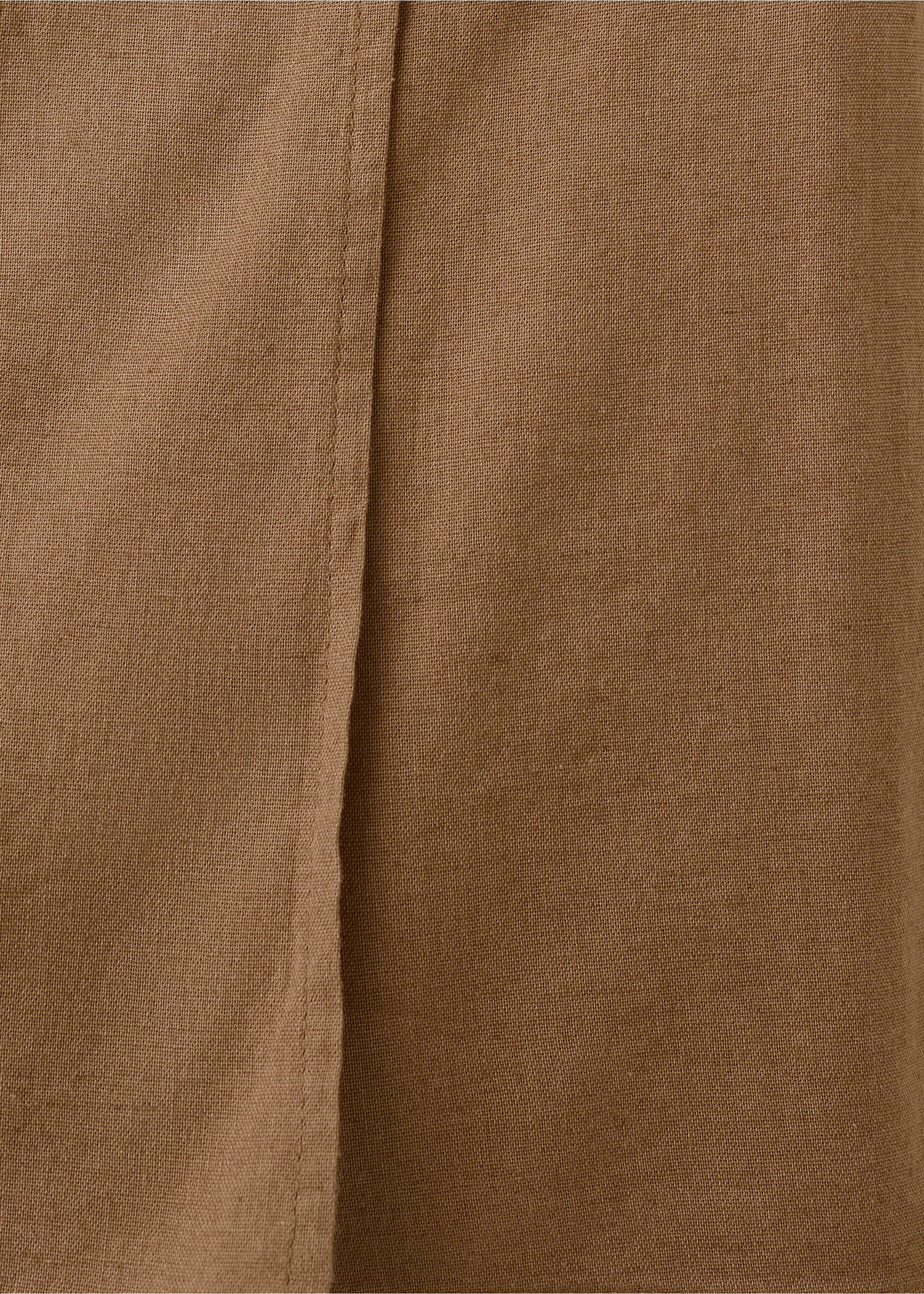 Embroidered floral skirt - Details of the article 0, Brown. Ref: 27088663-00.