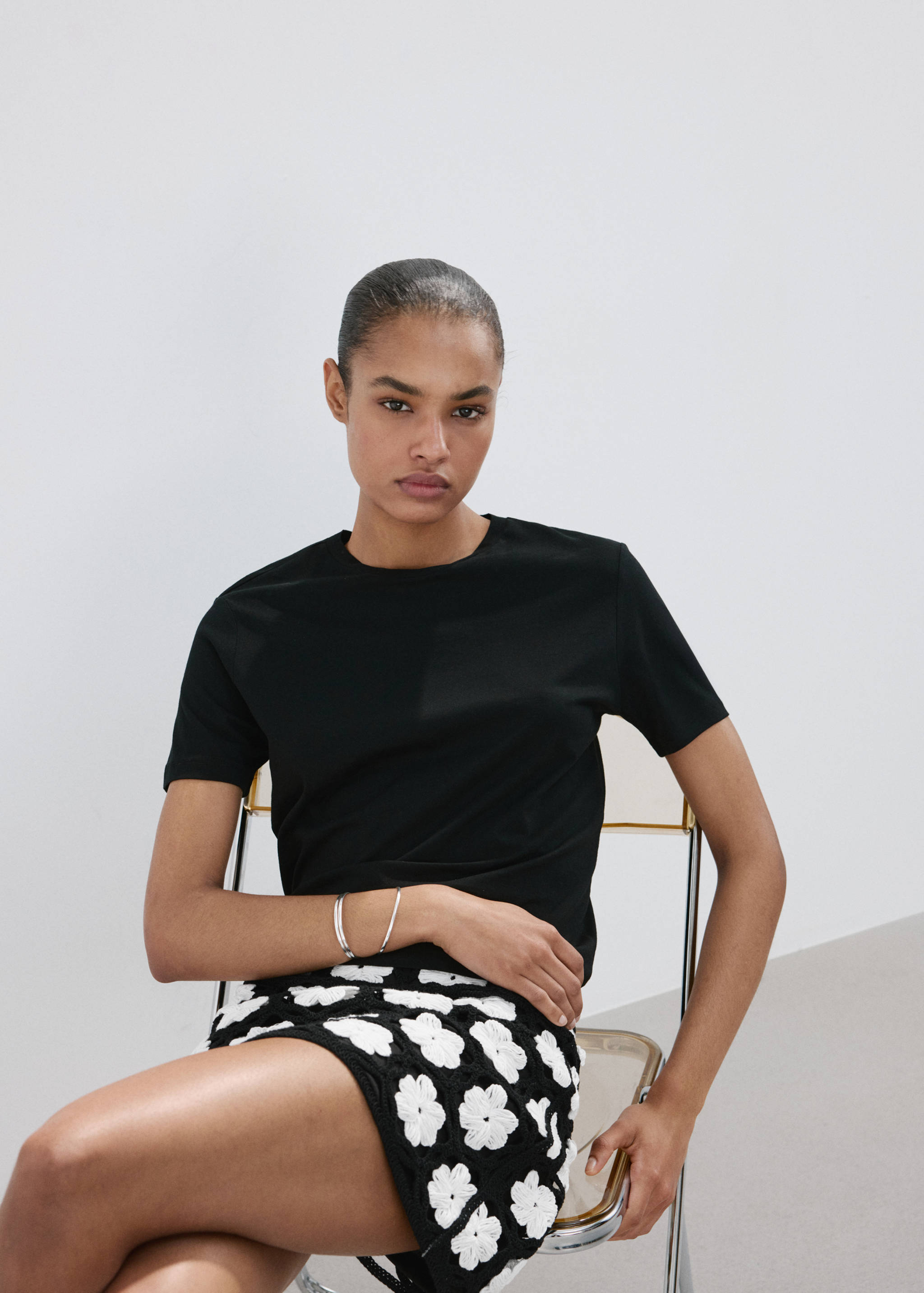 Minijupe crochet fleurs - Détail de l'article 2