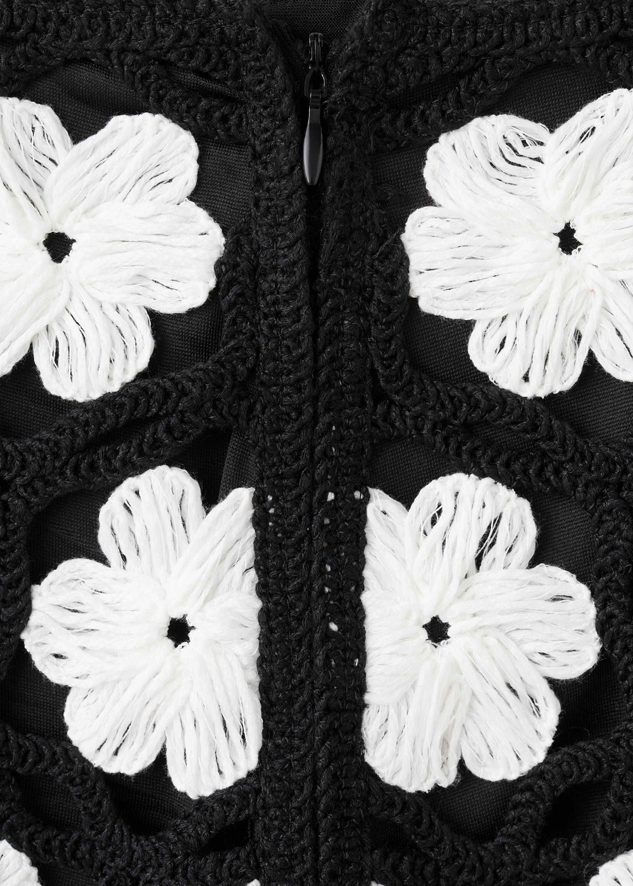 Minijupe crochet fleurs - Détail de l'article 0