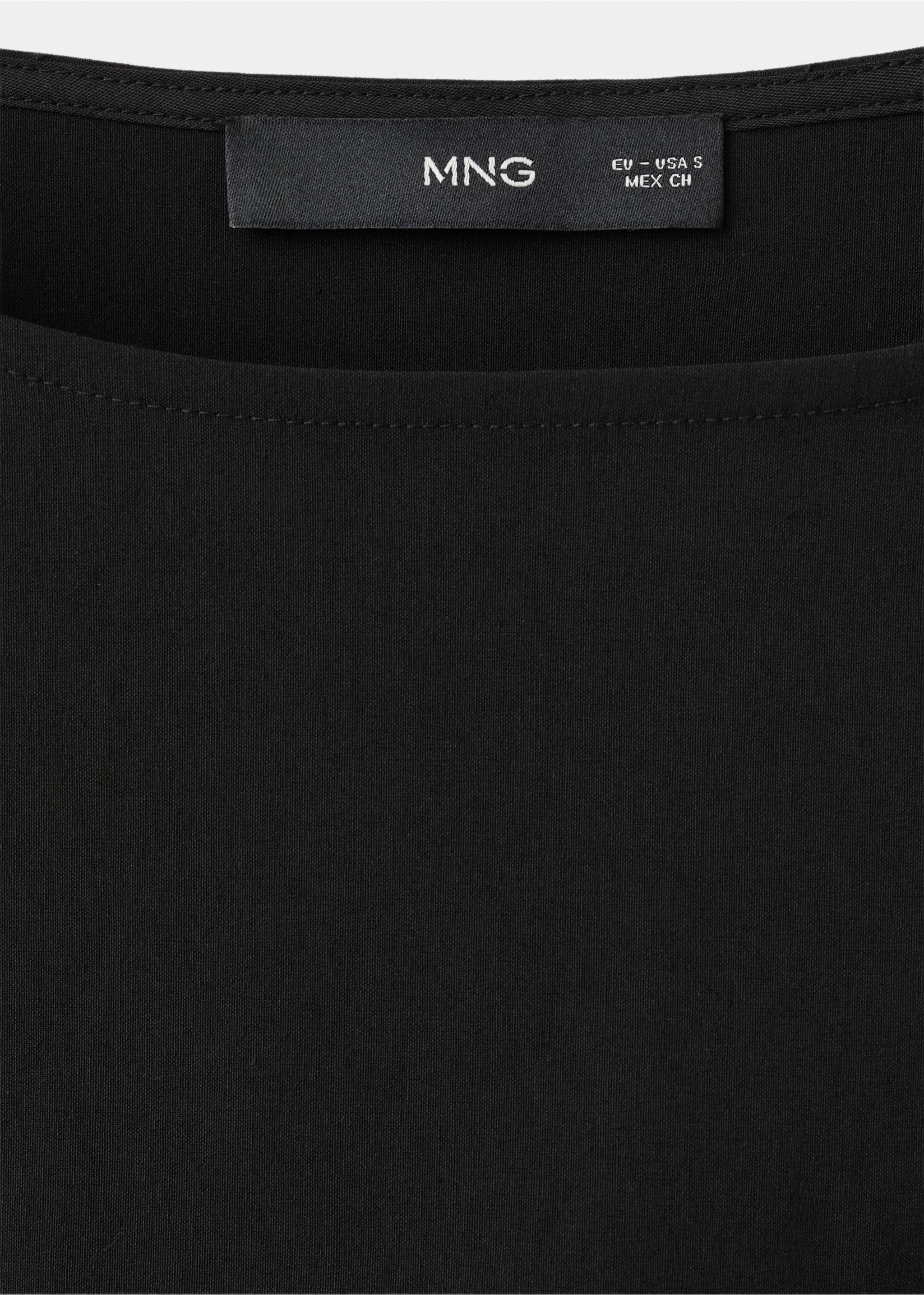 Robe courte évasée - Détail de l'article 8, Noir. Ref: 27089057-00.