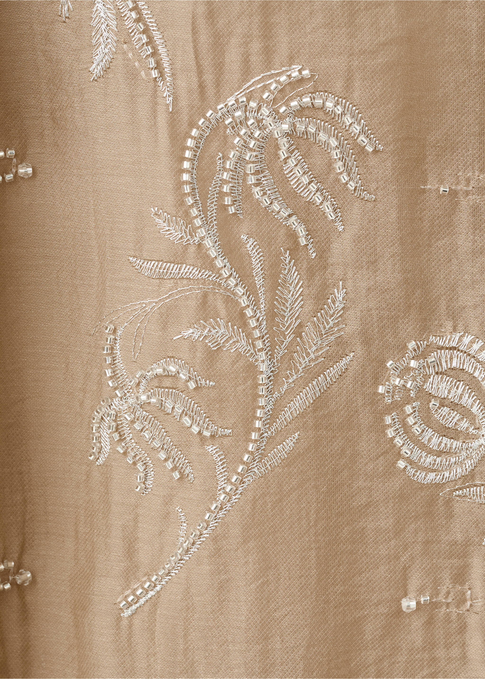 Camisa lyocell bordada - Detalle del artículo 0, Beige. Ref: 27089059-00.