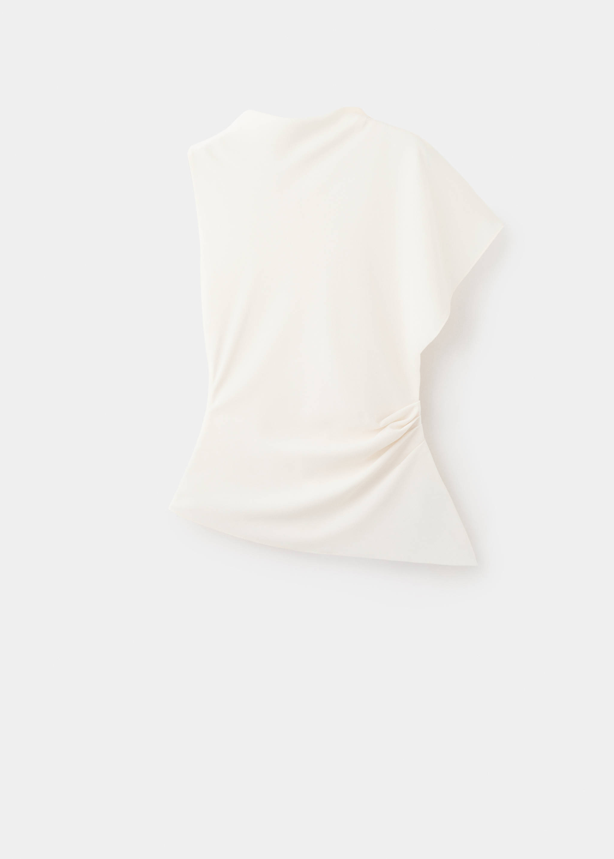 Blusa asimétrica detalle fruncido - Artículo sin modelo