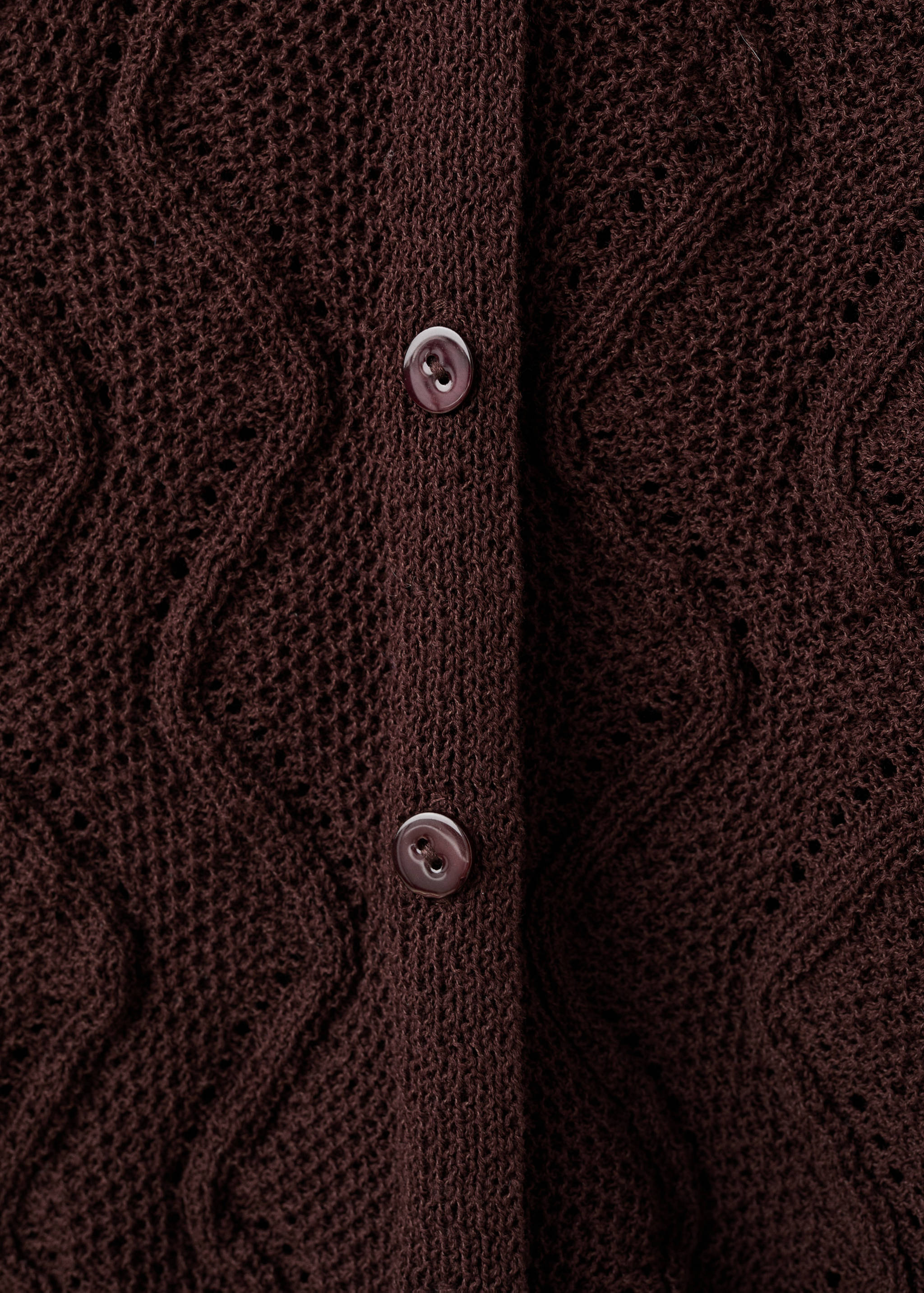 Openwork knit V-neck gilet - Details of the article 8