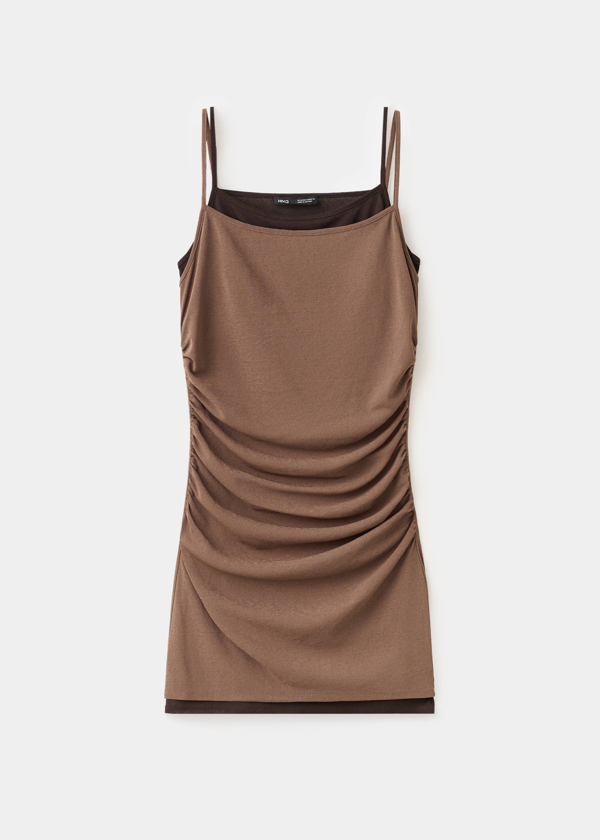 فستان قصير بطبقتين - منتج دون نموذج