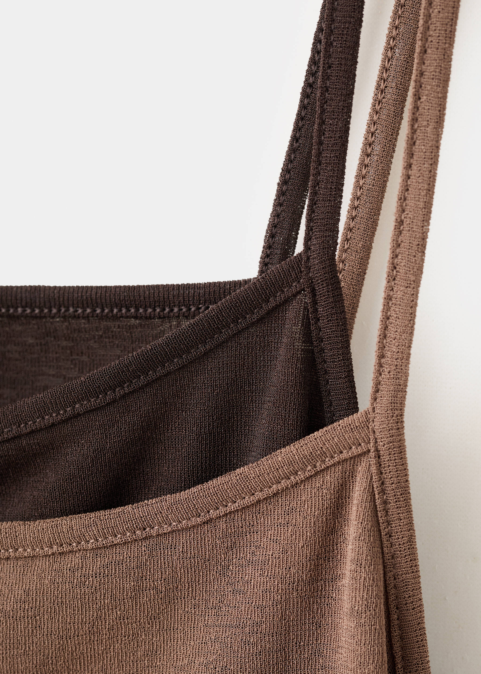 فستان قصير بطبقتين - تفاصيل المنتج 8