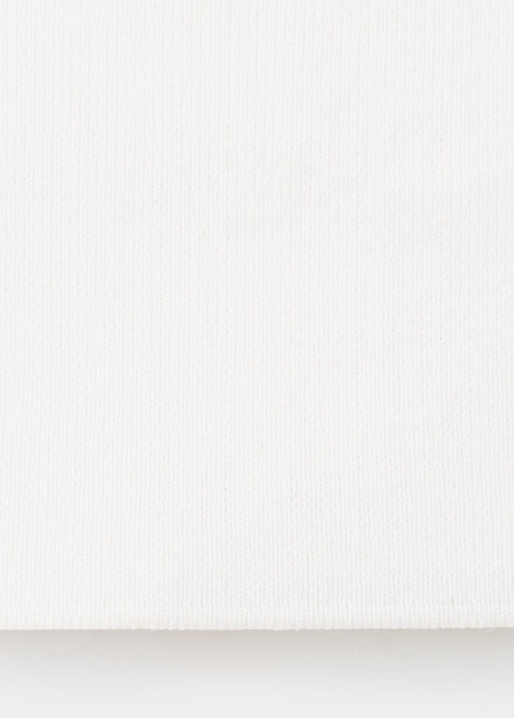 Fine-knit crop top — Off White