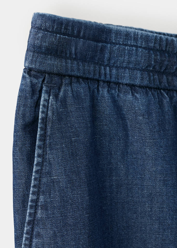 Regular fit drawstring jeans — Dark Blue
