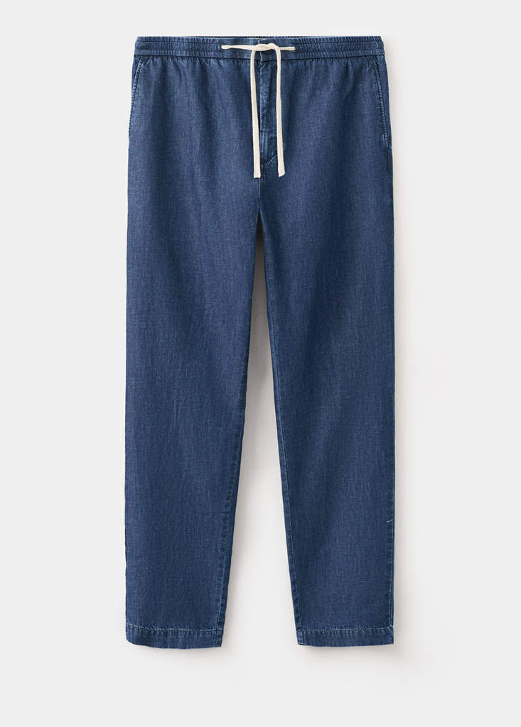 Regular fit drawstring jeans — Dark Blue