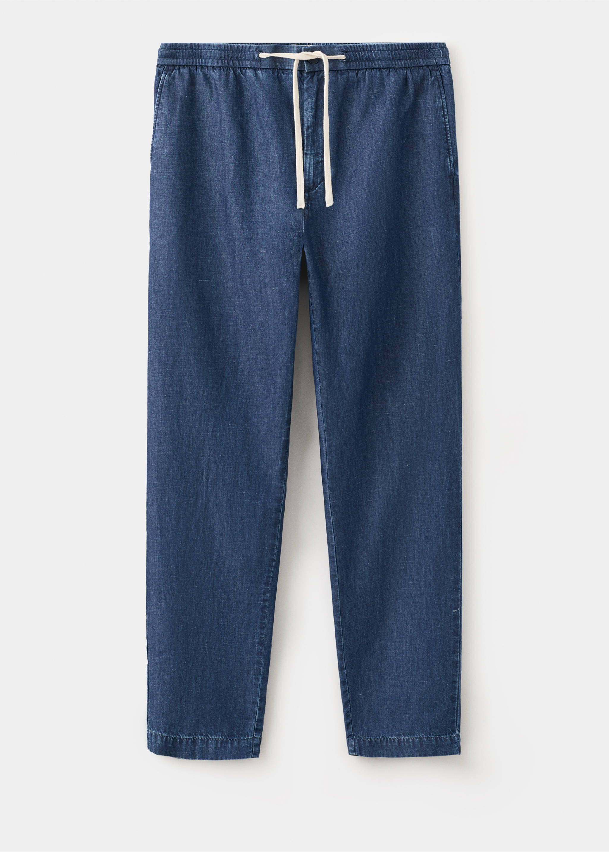 Regular fit drawstring jeans - Article without model, Dark Blue. Ref: 27089206-00.