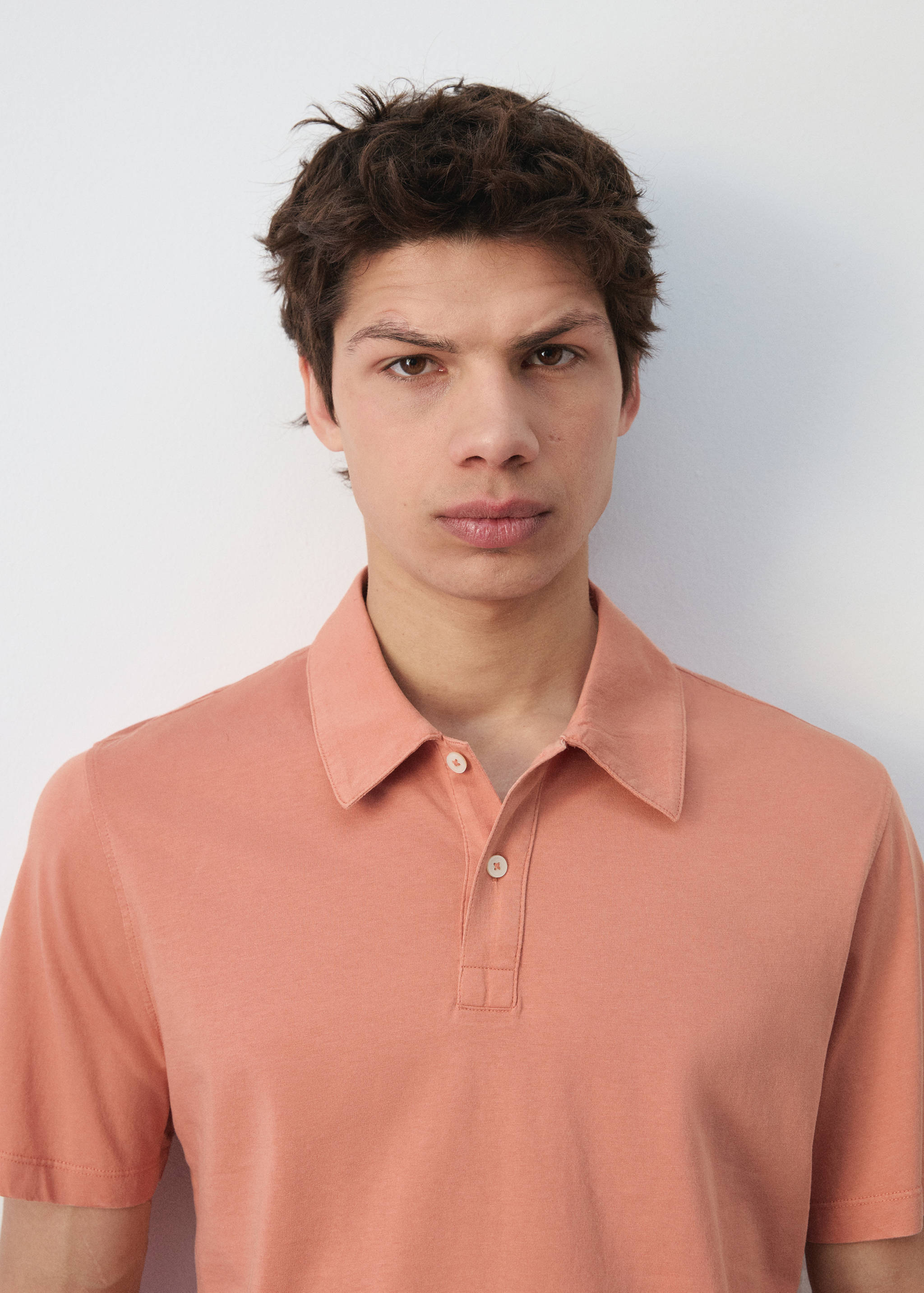 100% cotton pique polo shirt - Details of the article 1