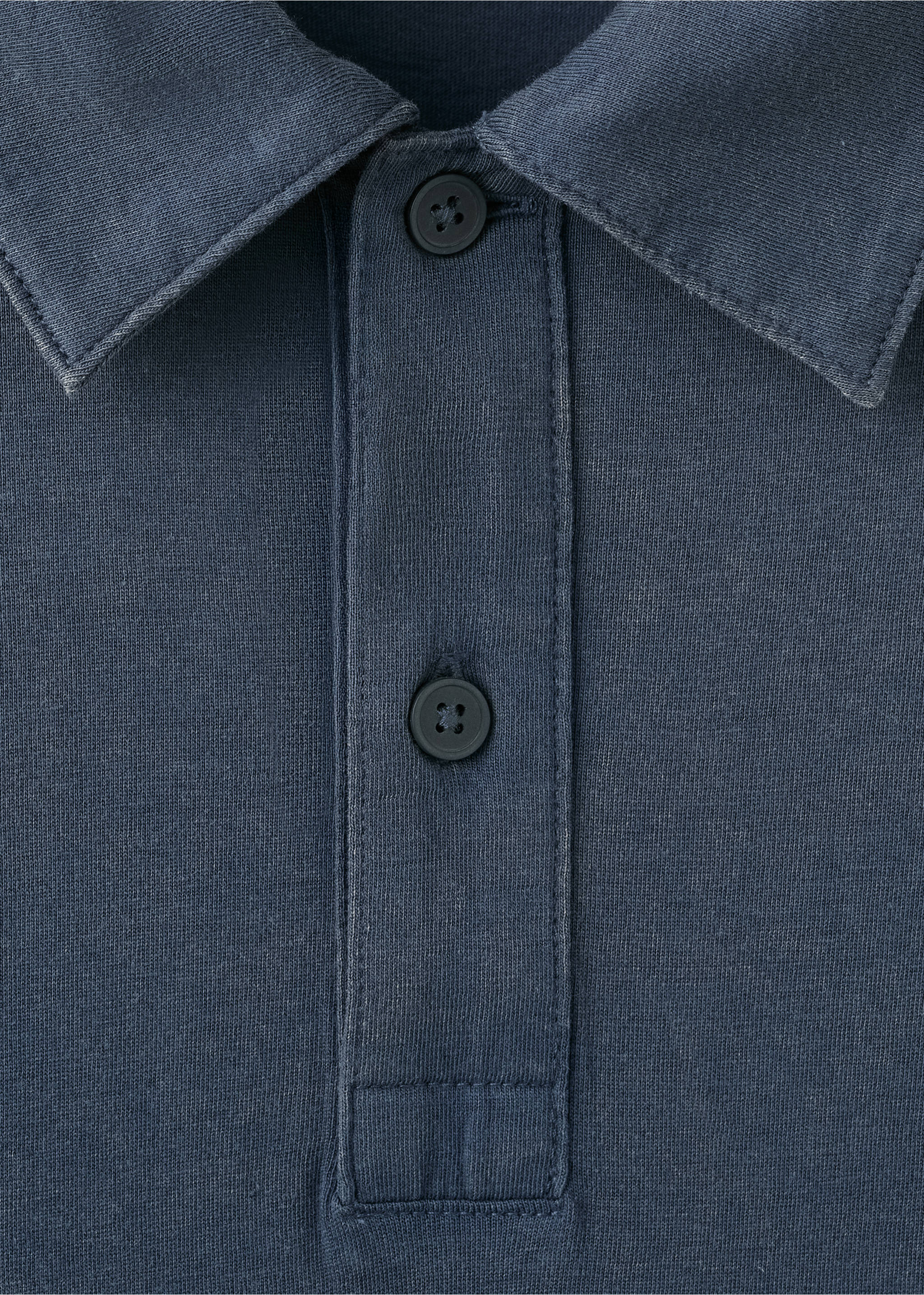 100% cotton pique polo shirt - Details of the article 8, Navy. Ref: 27089207-00.