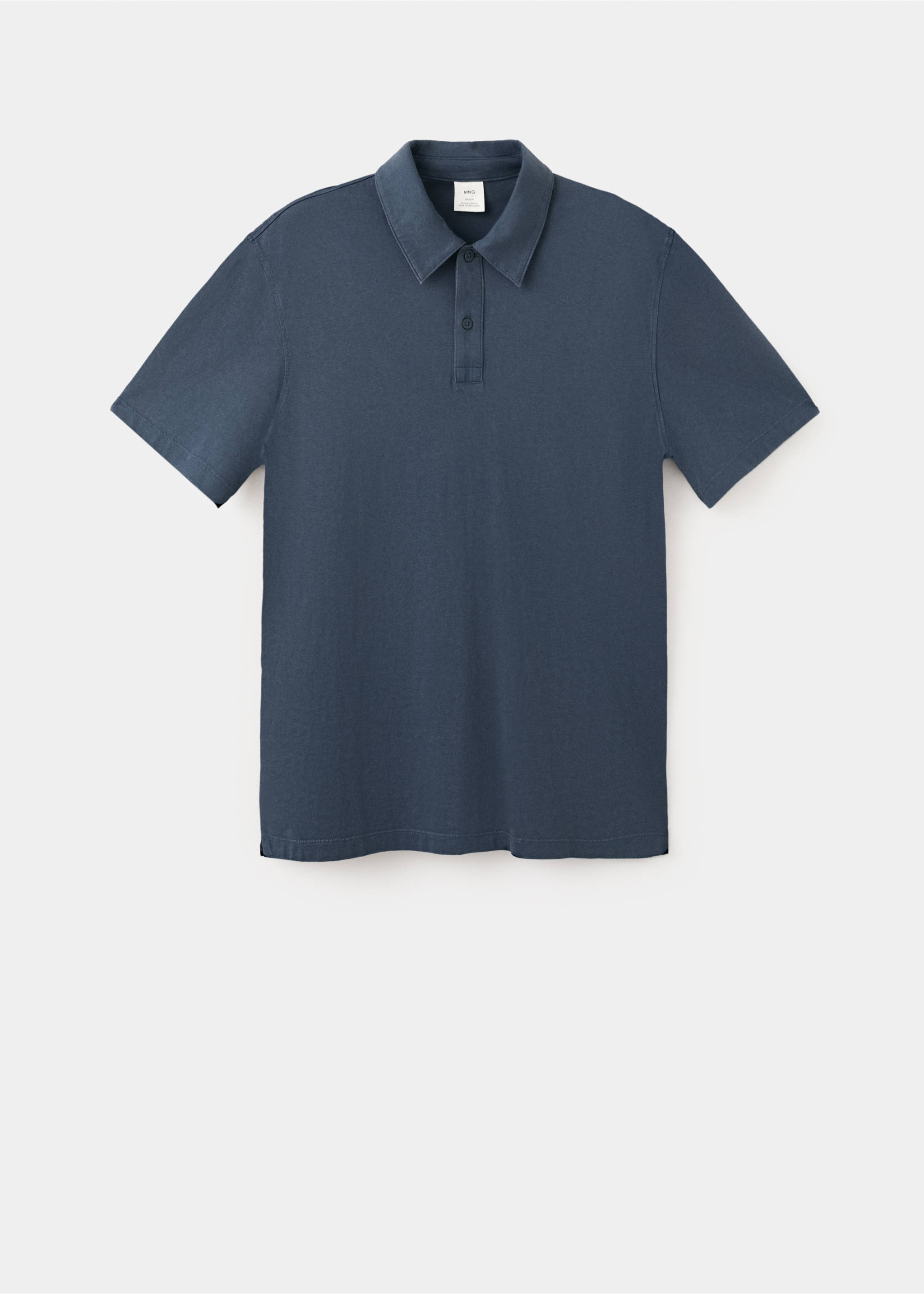100% cotton regular-fit polo shirt - Article without model, Navy. Ref: 27089207-00.