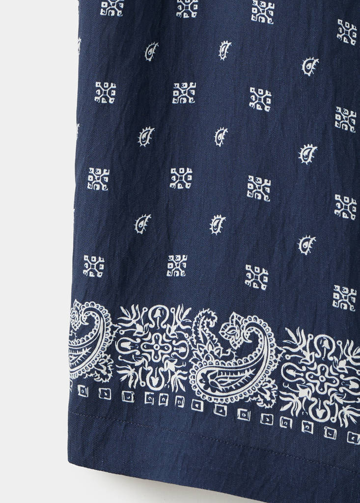 Fluid regular fit patterned shirt — Navy