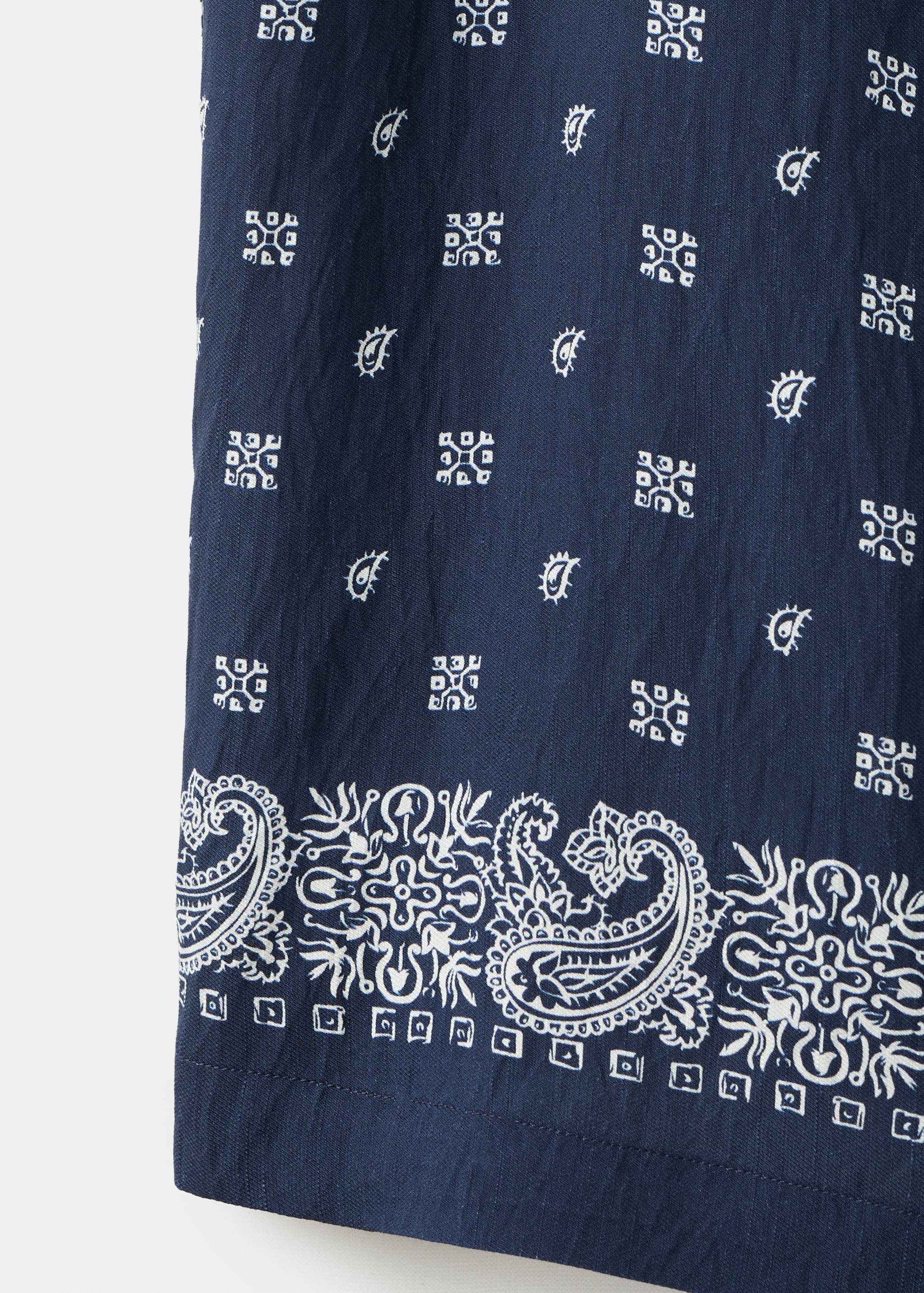 Camisa regular fit fluída estampada - Detalle del artículo 0