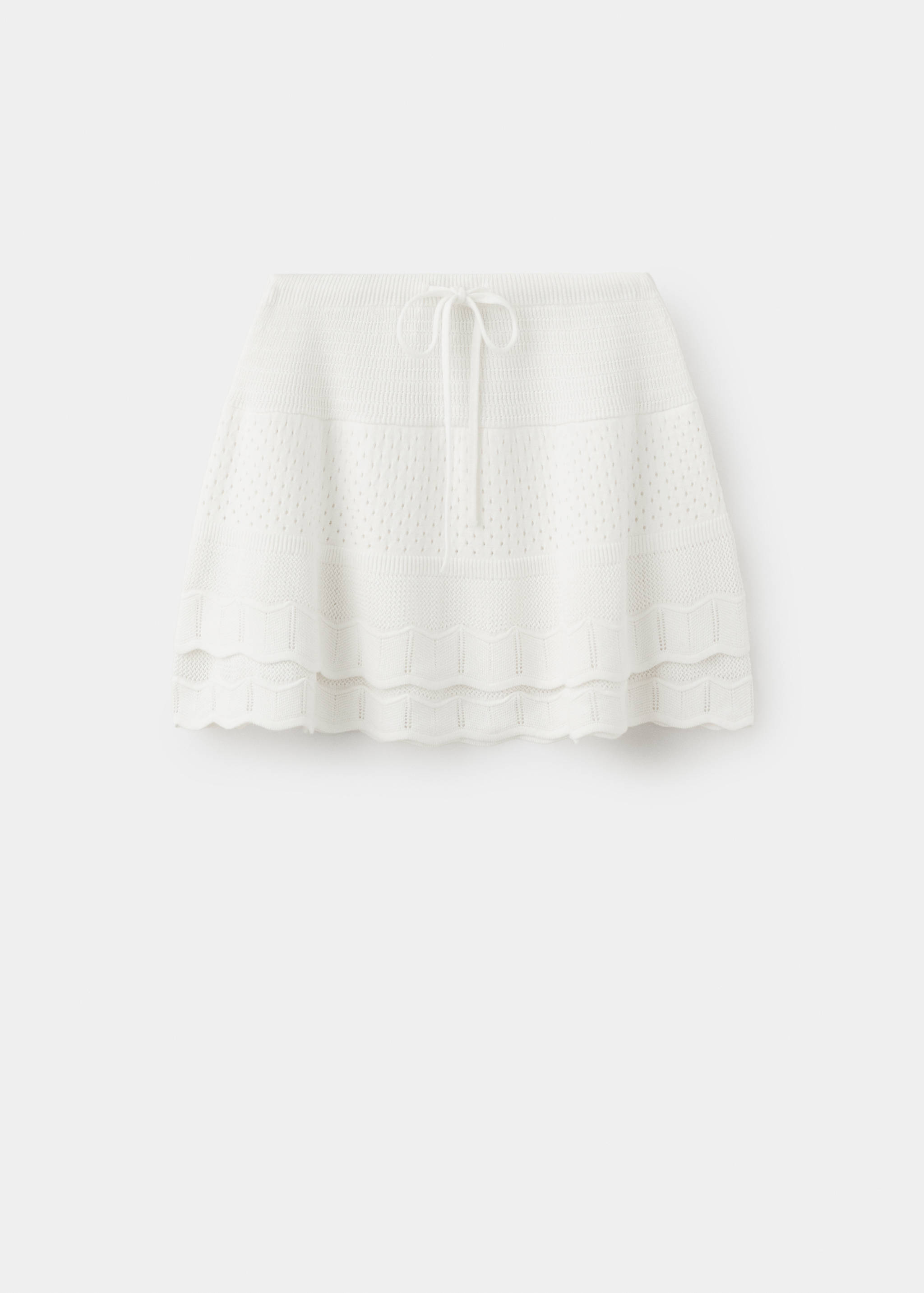 Crochet ruffled skirt - Article without model