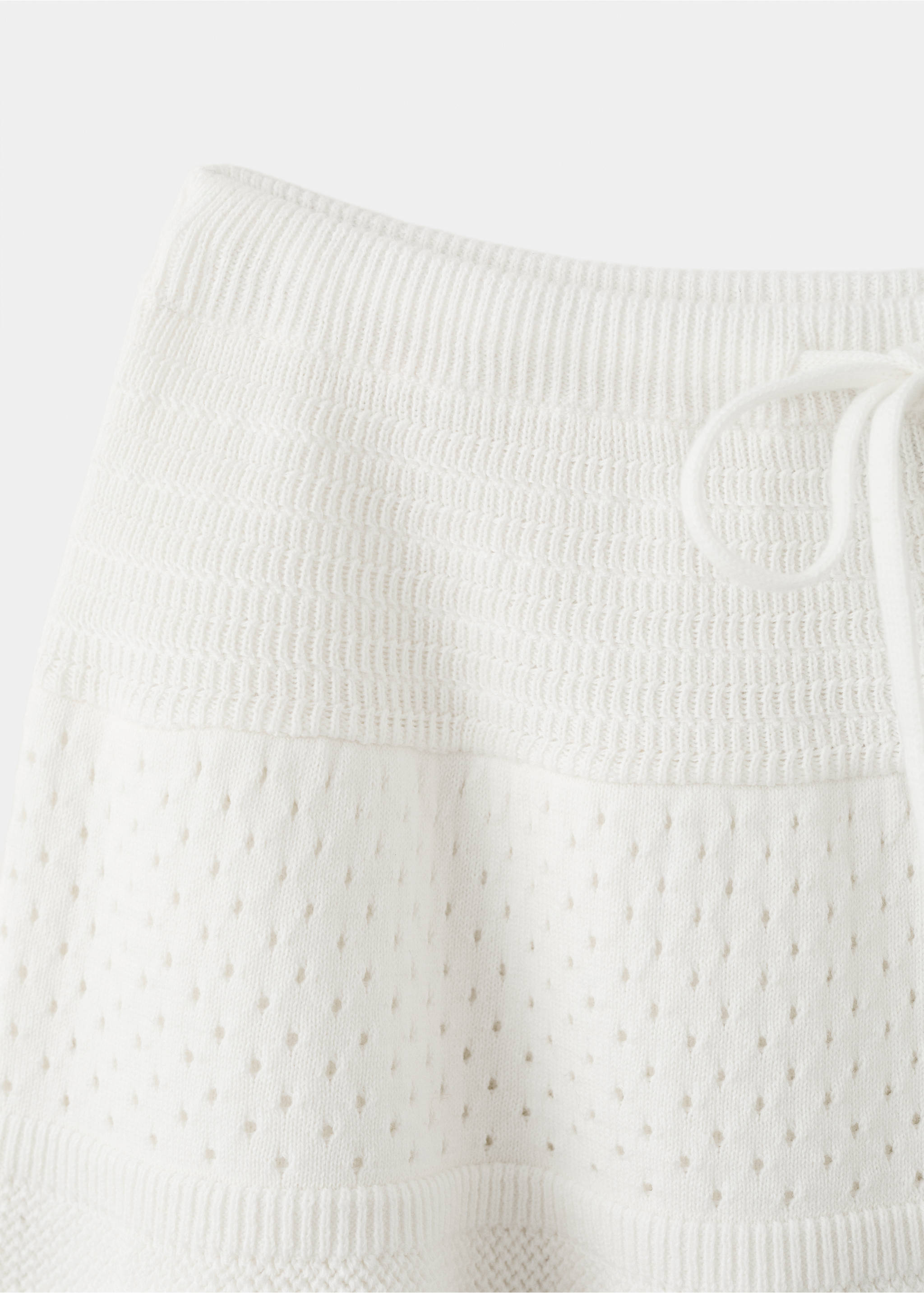 Crochet ruffled skirt - Details of the article 0, White. Ref: 27089209-00.