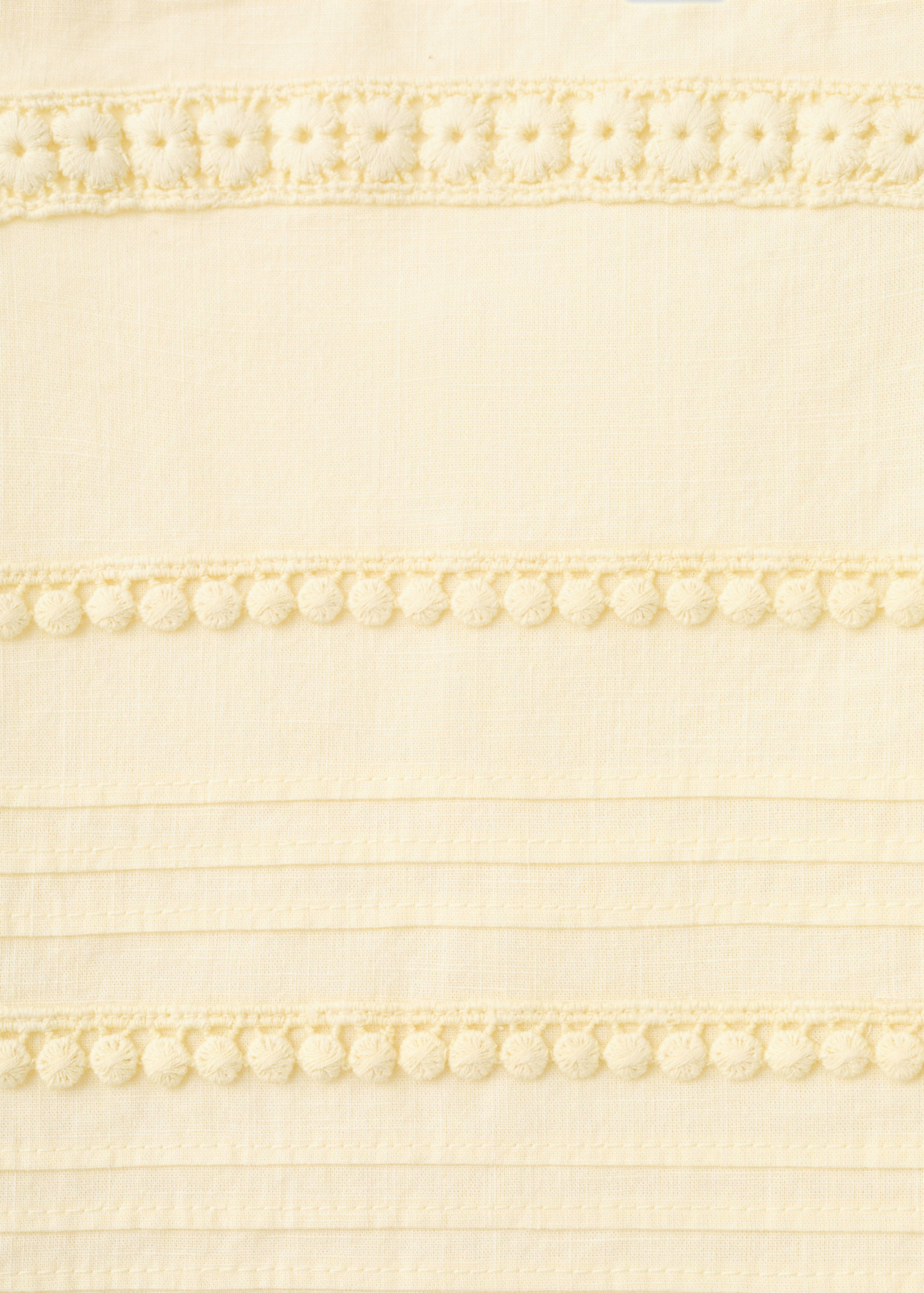 Cropped top with embroidered details - Details of the article 0