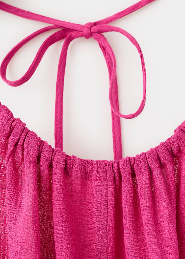 Halter top with cut-out detail — Fuchsia