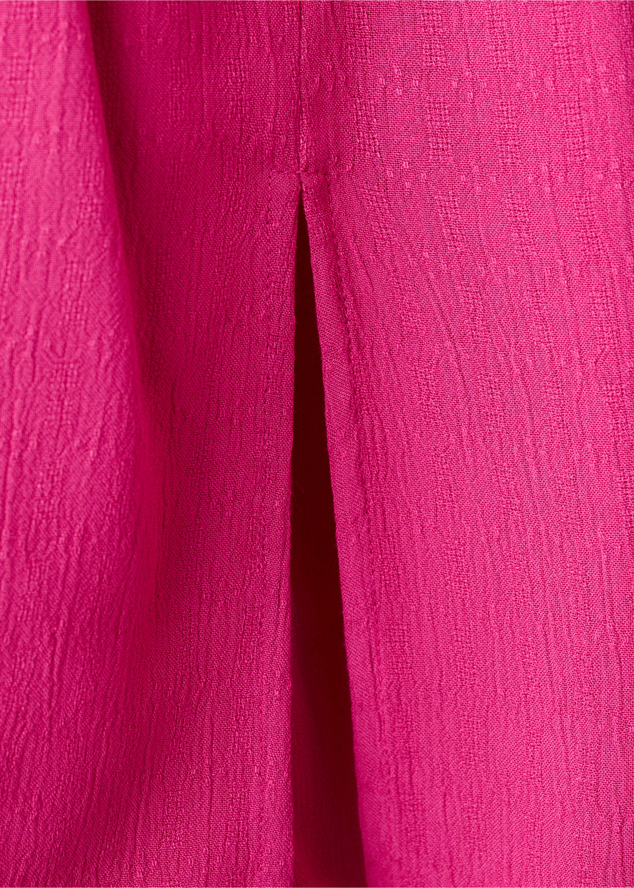 Top z dekoltem halter i rozcięciem - Szczegóły artykułu 0, Fuksja. Ref: 27089211-00.