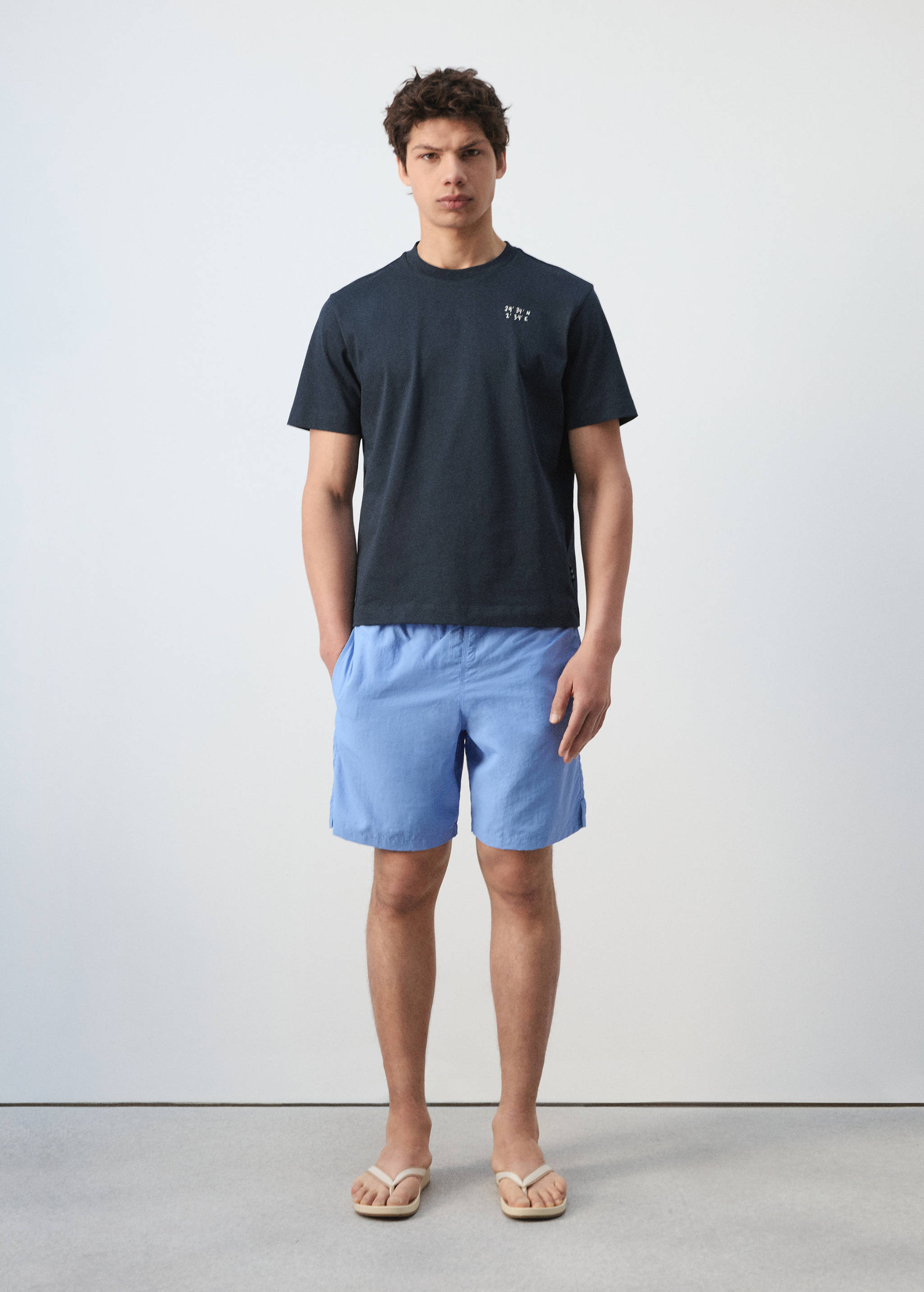 T-shirt 100 % coton imprimé - Plan général