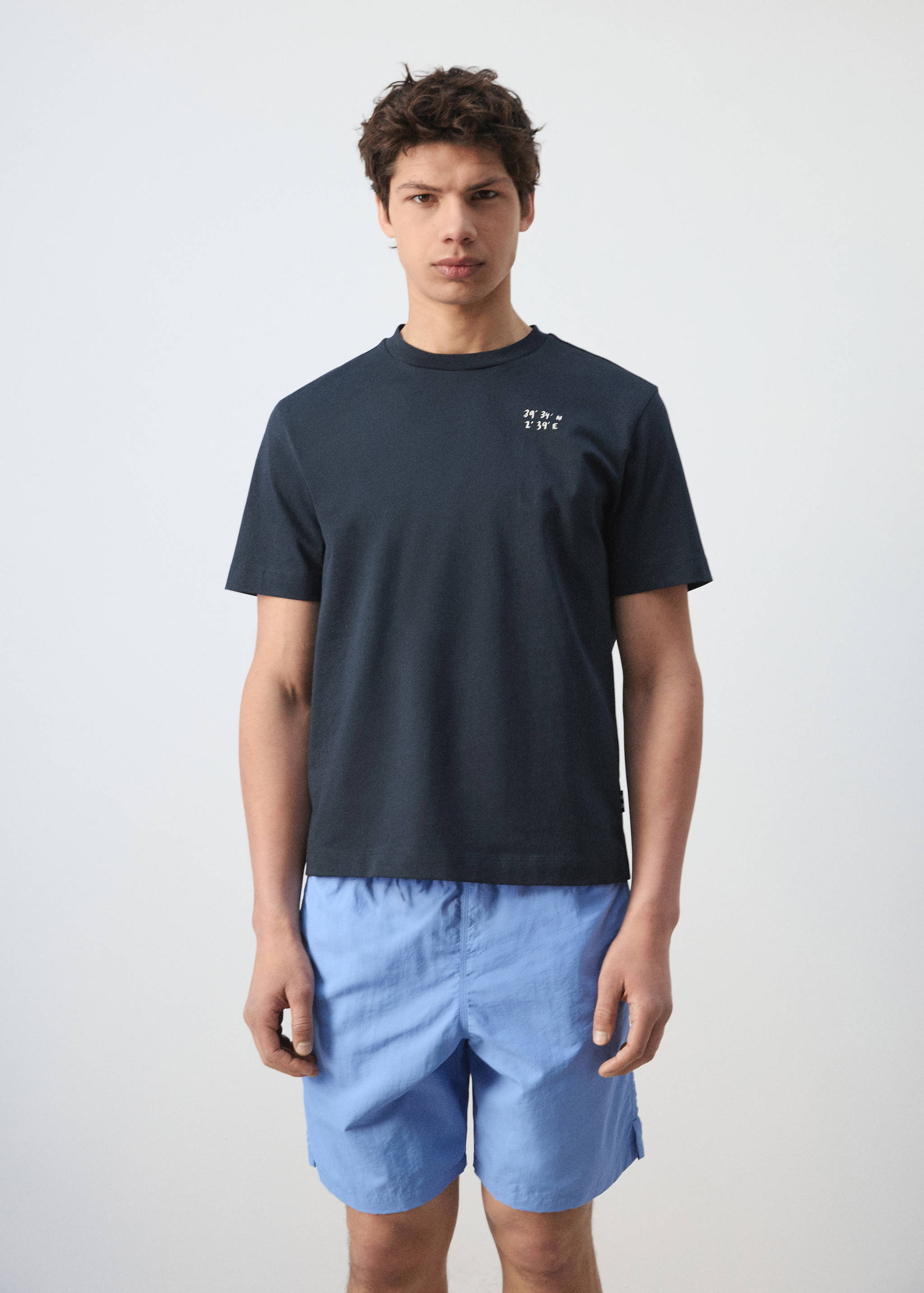 T-shirt 100 % coton imprimé - Plan moyen