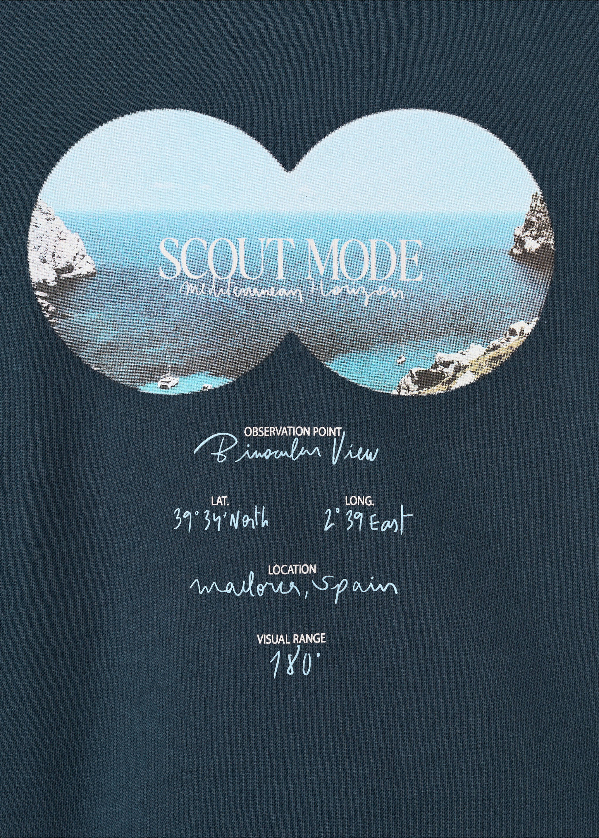 T-shirt de 100% algodão estampada - Pormenor do artigo 8, Azul-marinho. Ref: 27089212-00.