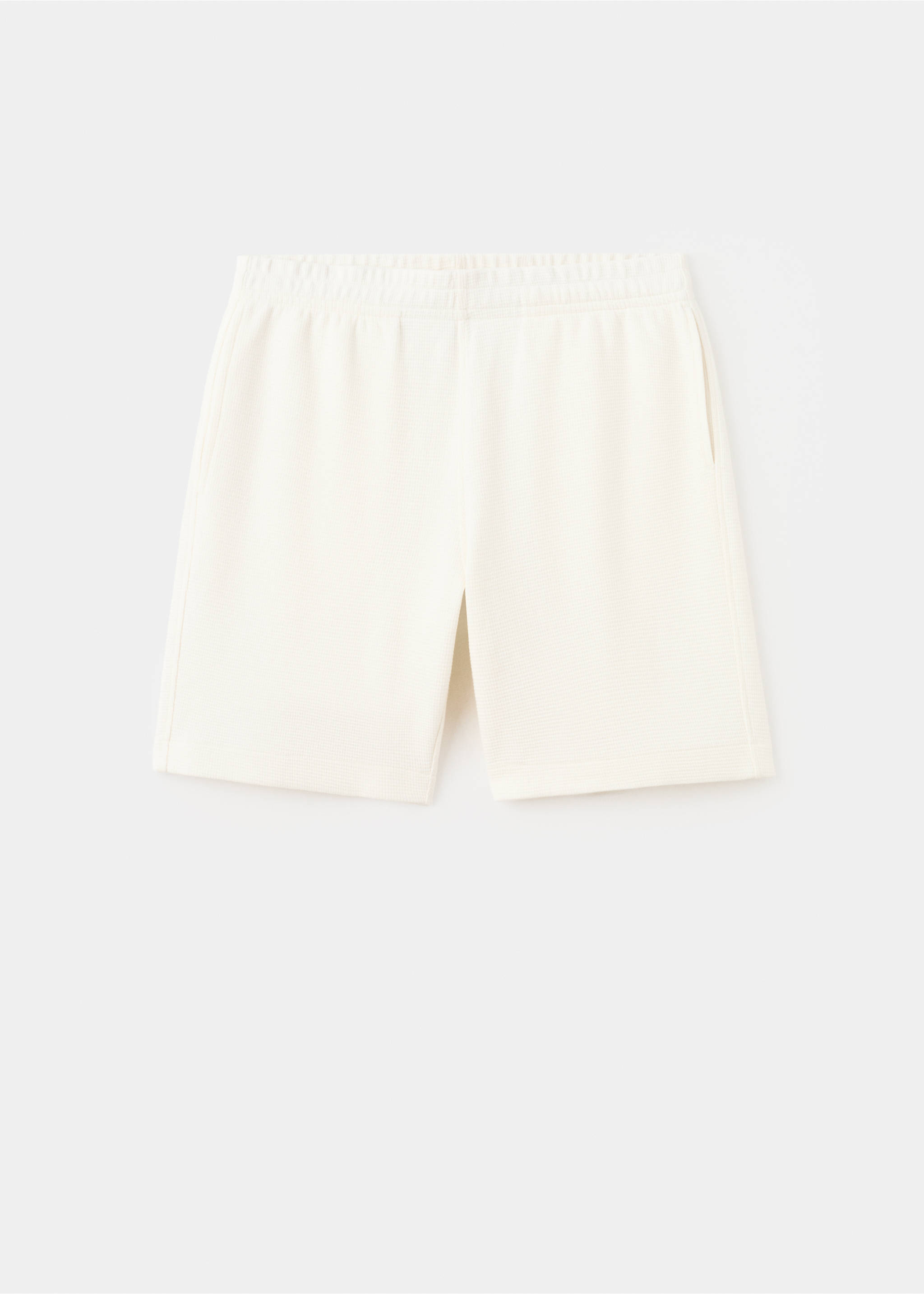 100% cotton bermuda shorts - Article without model, Ecru. Ref: 27089213-00.