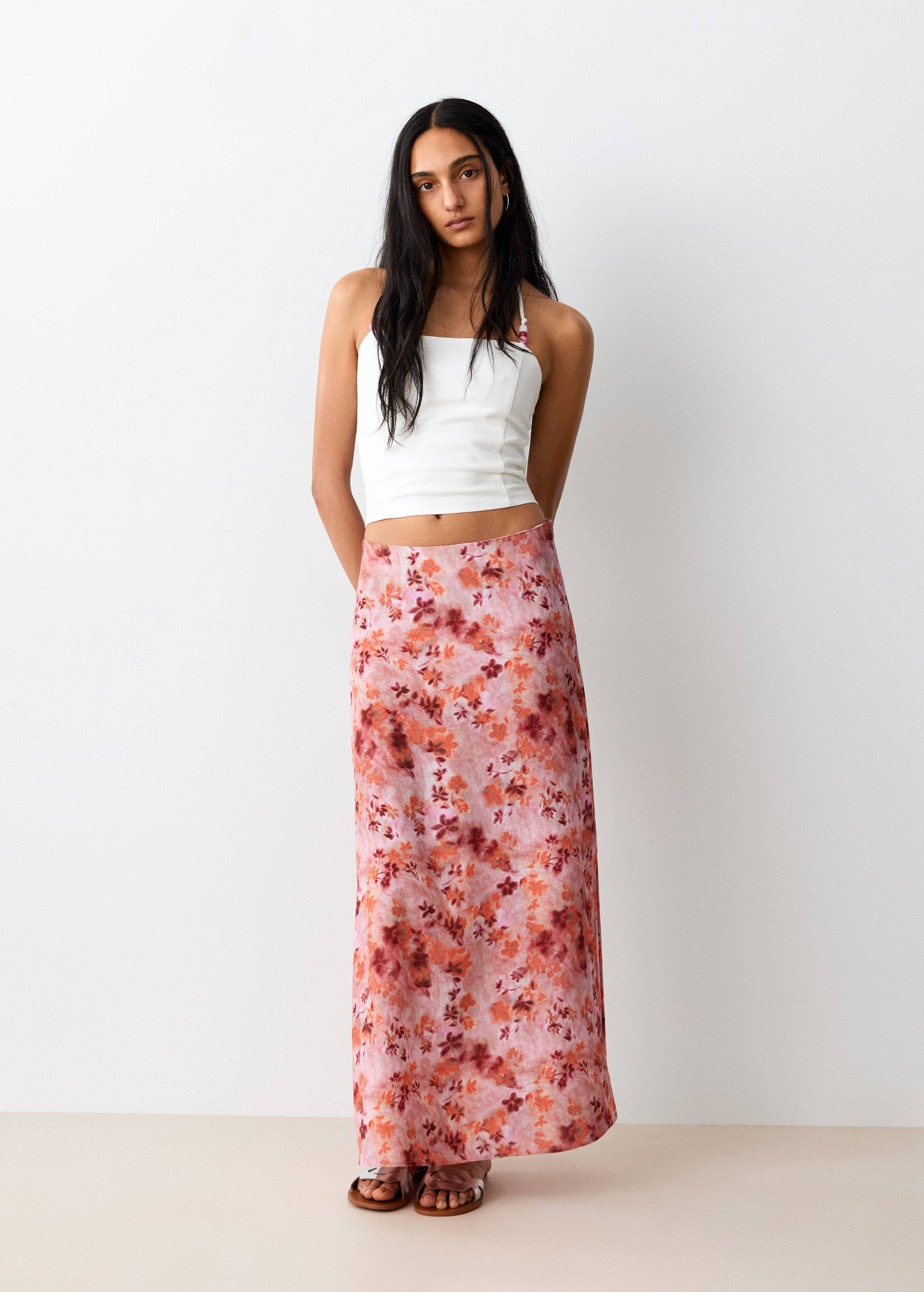 Floral print skirt - Medium plane