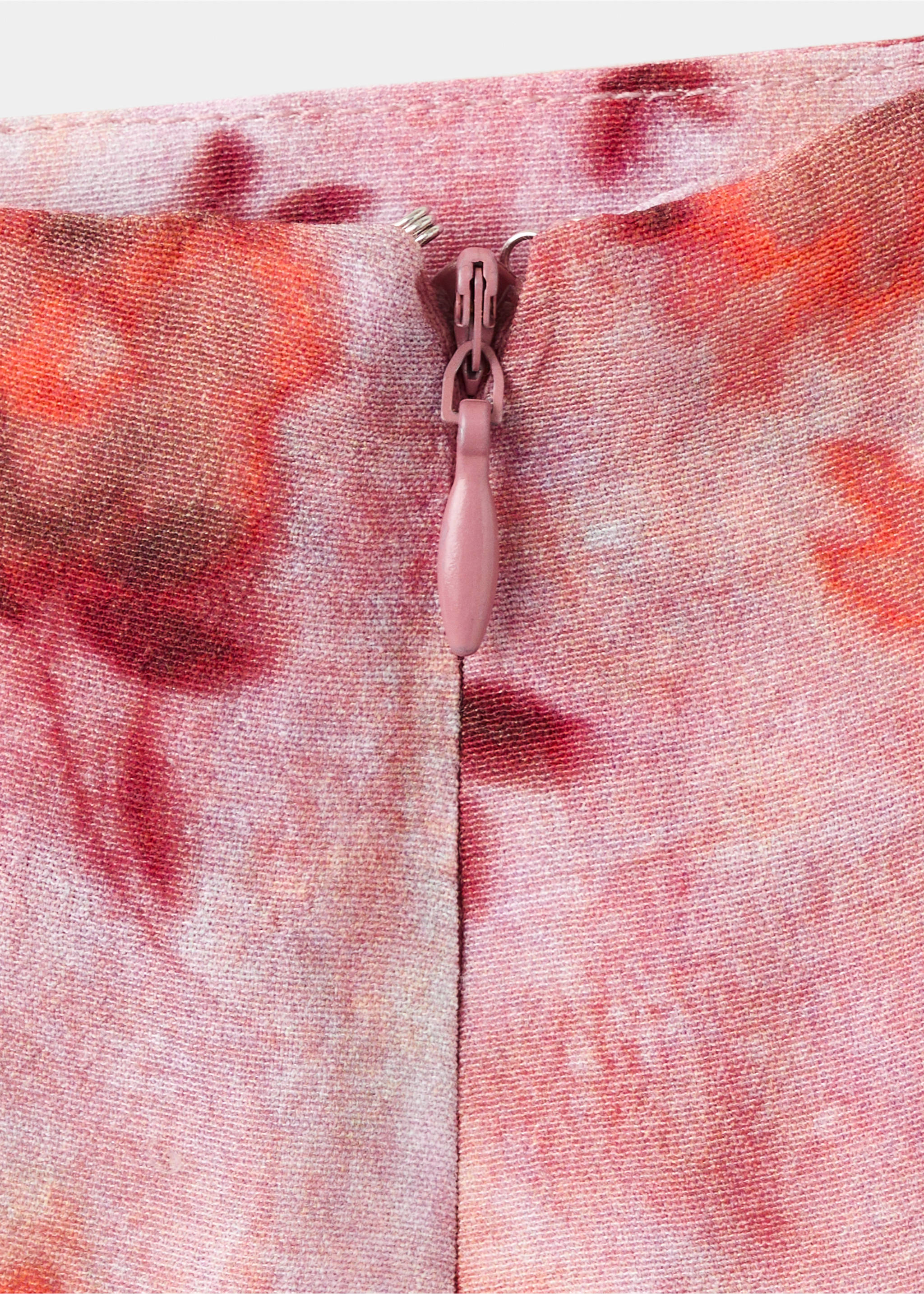 Floral print skirt - Details of the article 0, Pastel Pink. Ref: 27089214-00.