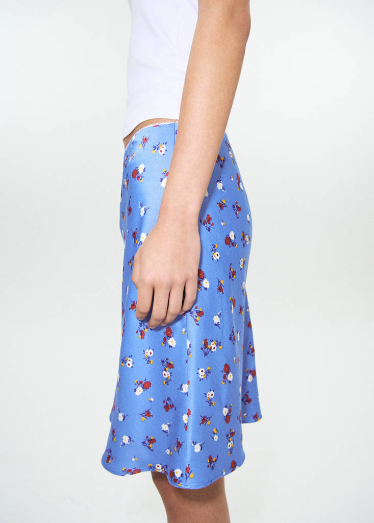 Floral print skirt