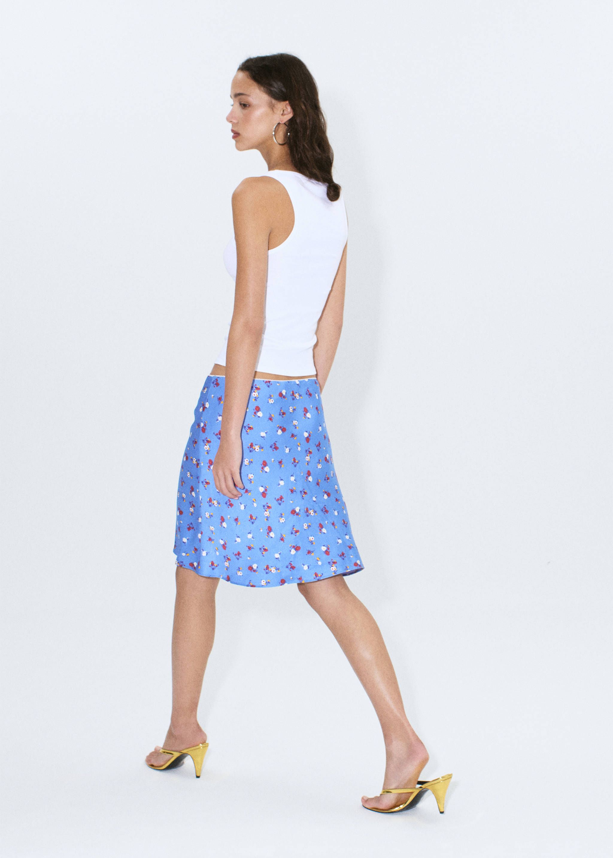 Jupe imprimée florale - Verso de l’article