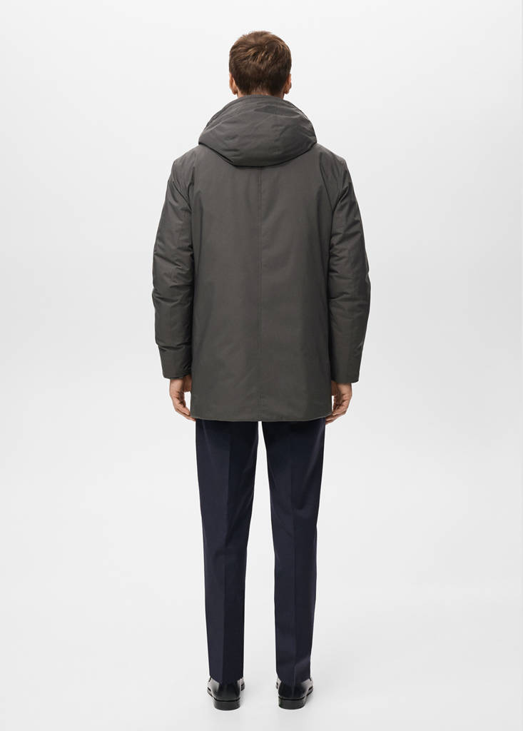 Detachable water-repellent padded parka - thumbnail 3