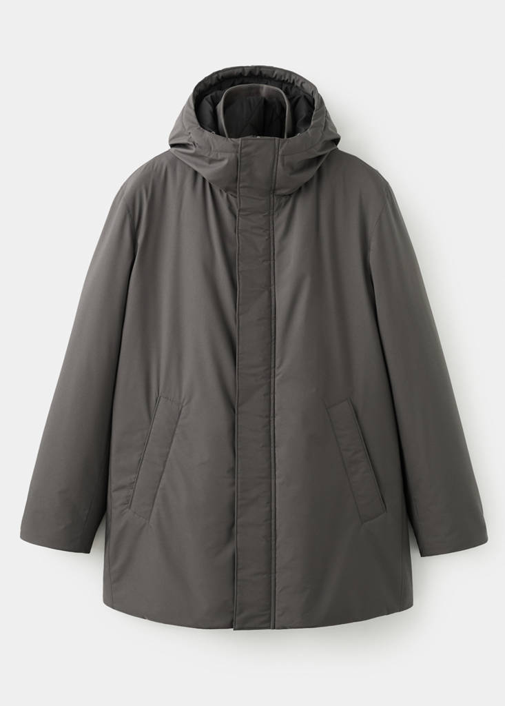 Detachable water-repellent padded parka - thumbnail 4